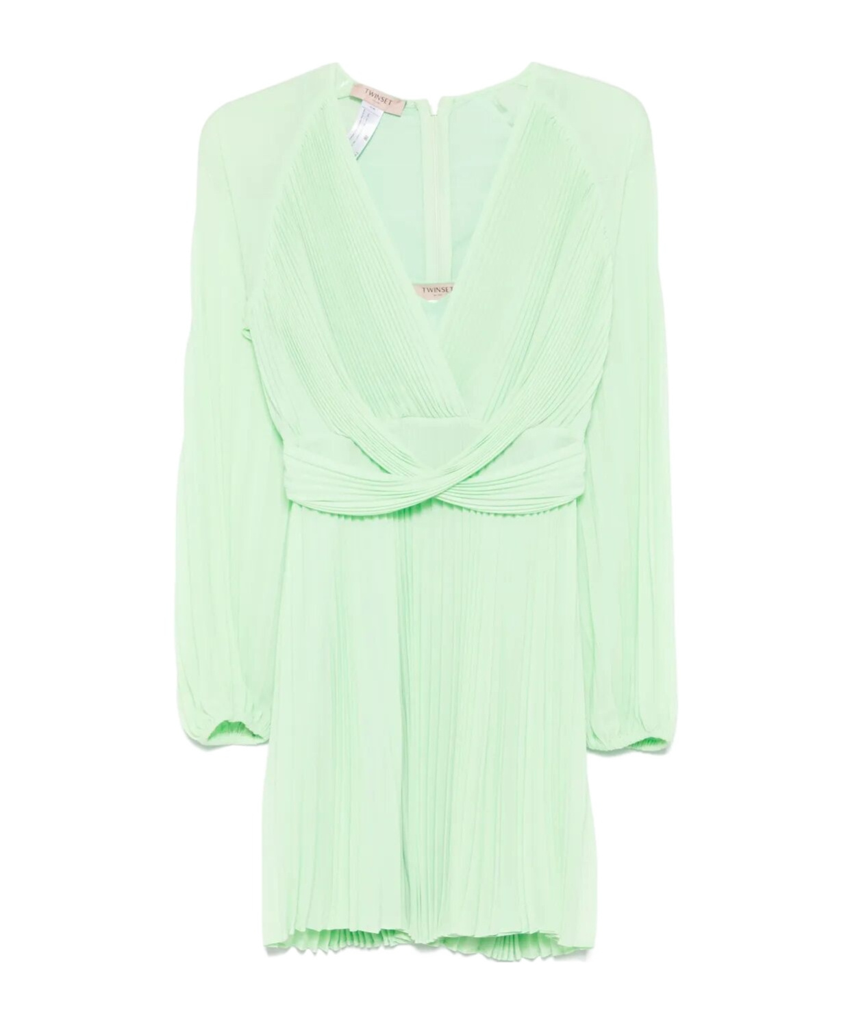 Shop Twinset Pleated Mini Dress