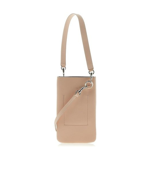 Jil Sander Logo Shoulder Bag In Nude