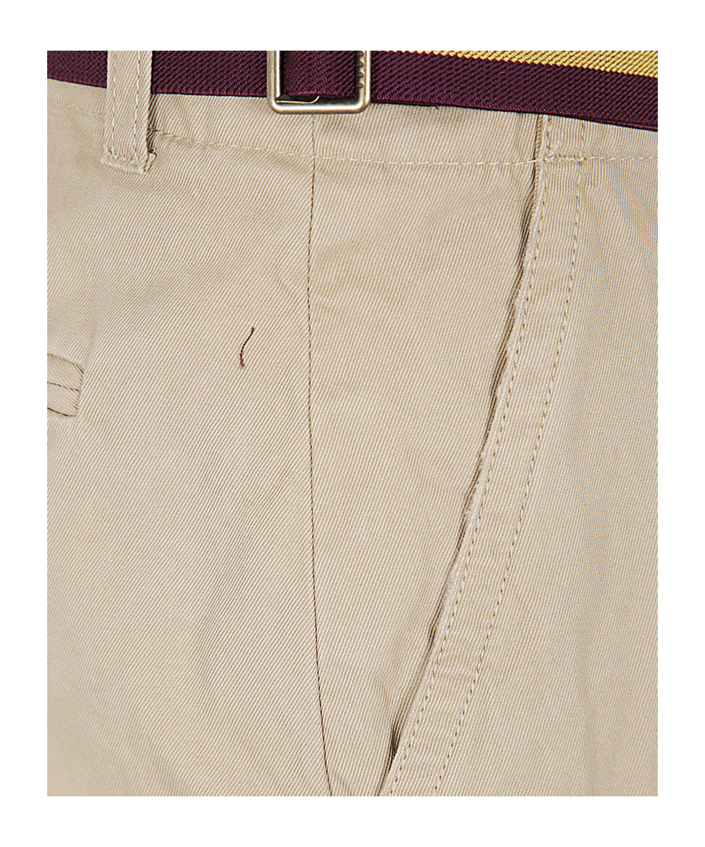 Dries Van Noten Sulia Belted A-line Cotton Skirt In Nude