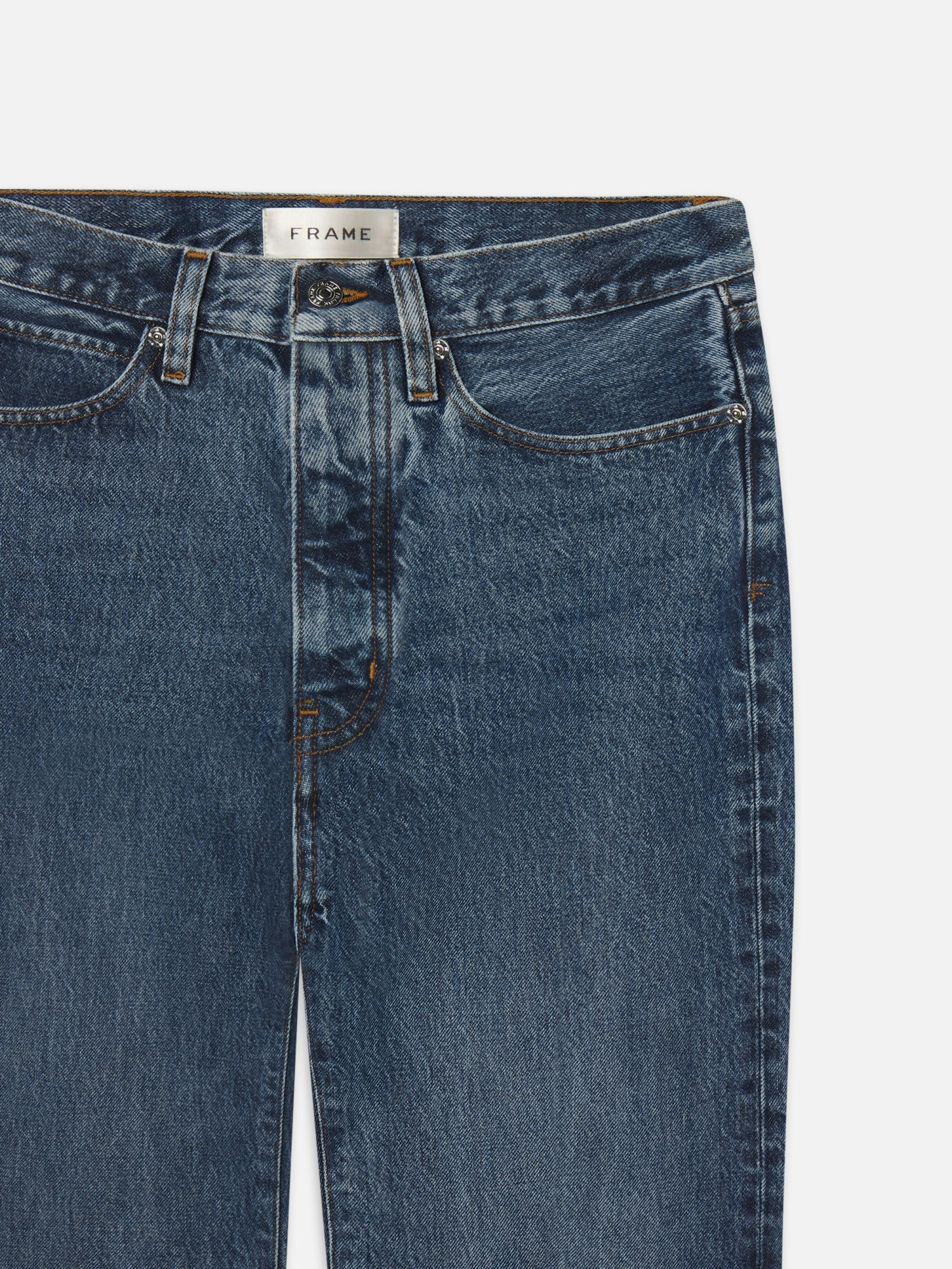 Frame Belt Loop Jeans In Blue