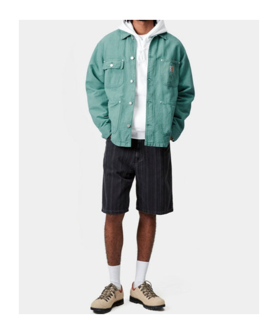 Carhartt Button-fastening Patch-pocket Shirt Jacket In Green