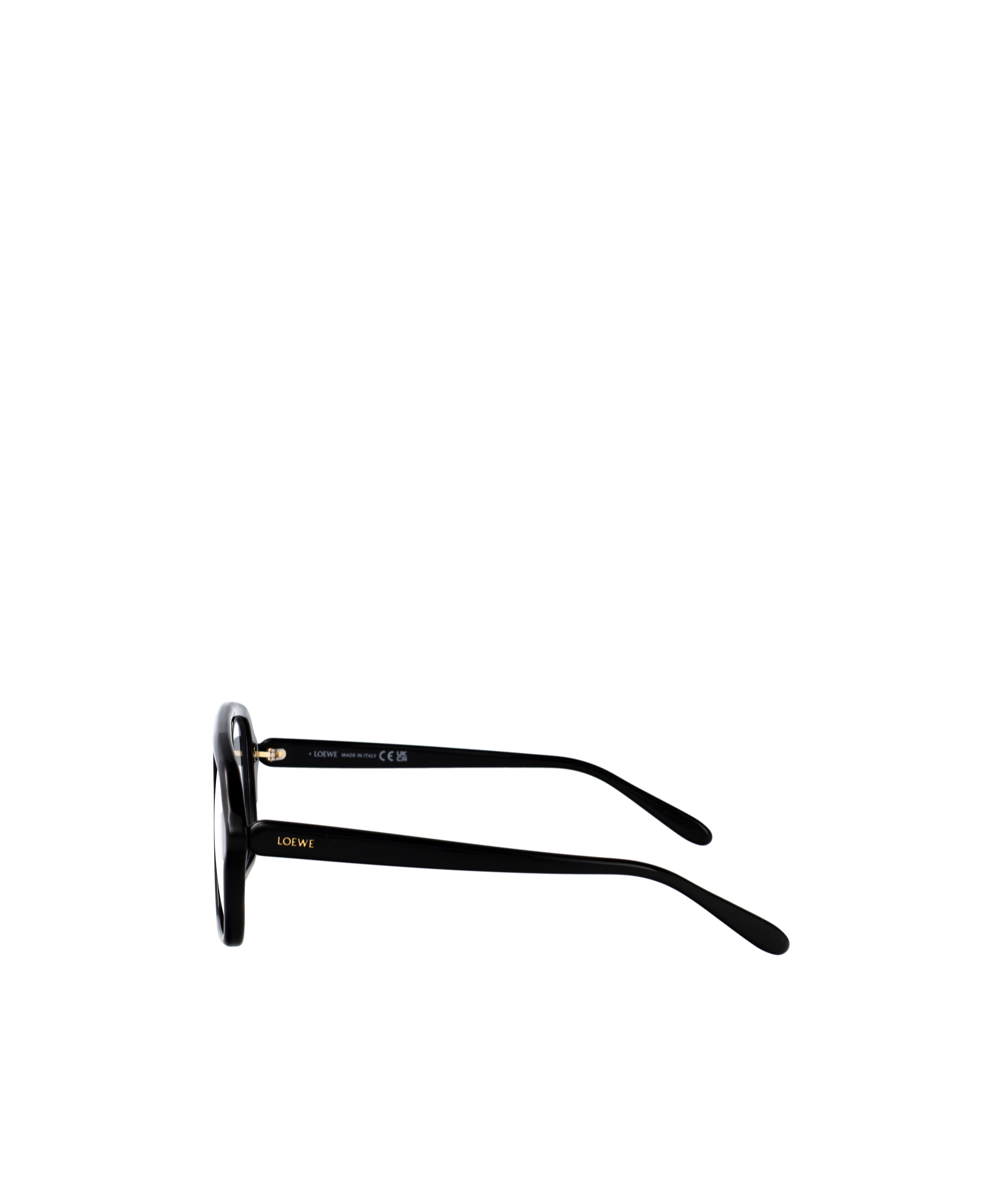 Loewe Slim Aviator-frame Acetate Glasses In Black