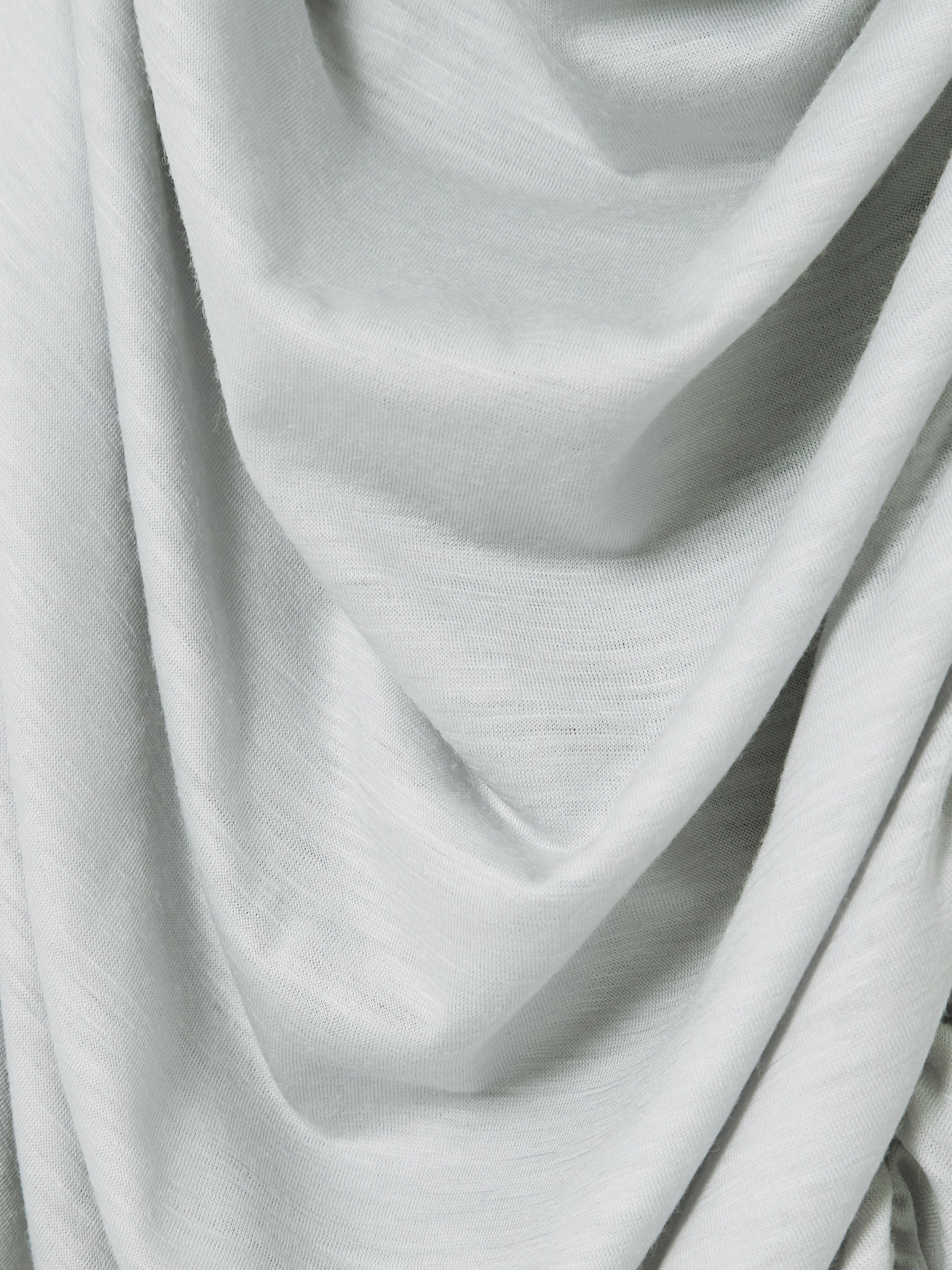 Dolce & Gabbana Draped Wool-jersey Mini Dress In Gray