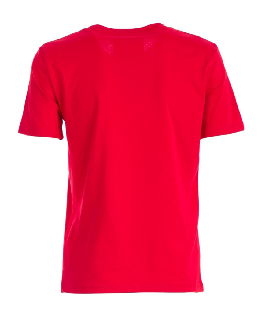 Moschino Item O-neck Short-sleeved T-shirt In Red