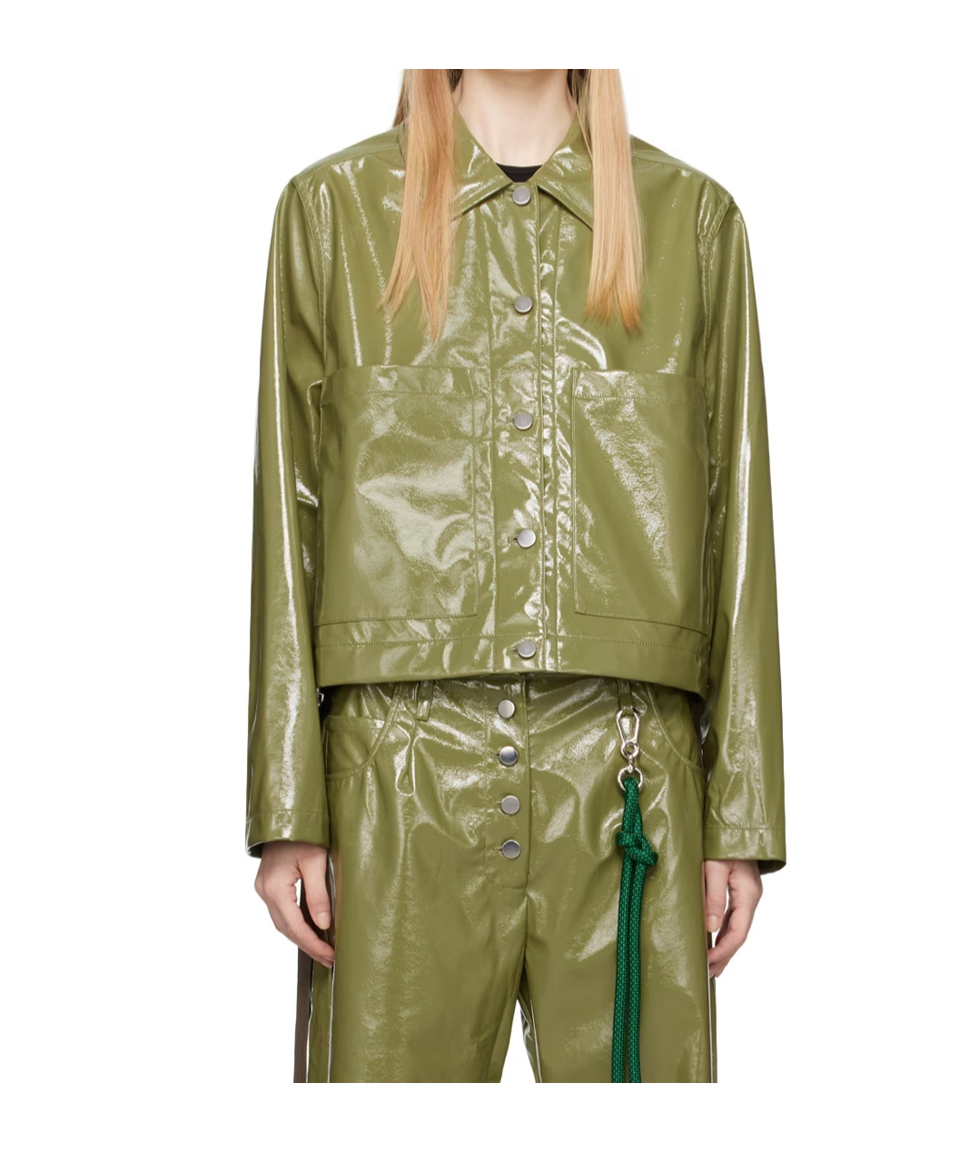 Song For The Mute Cropped Glossy Jacket