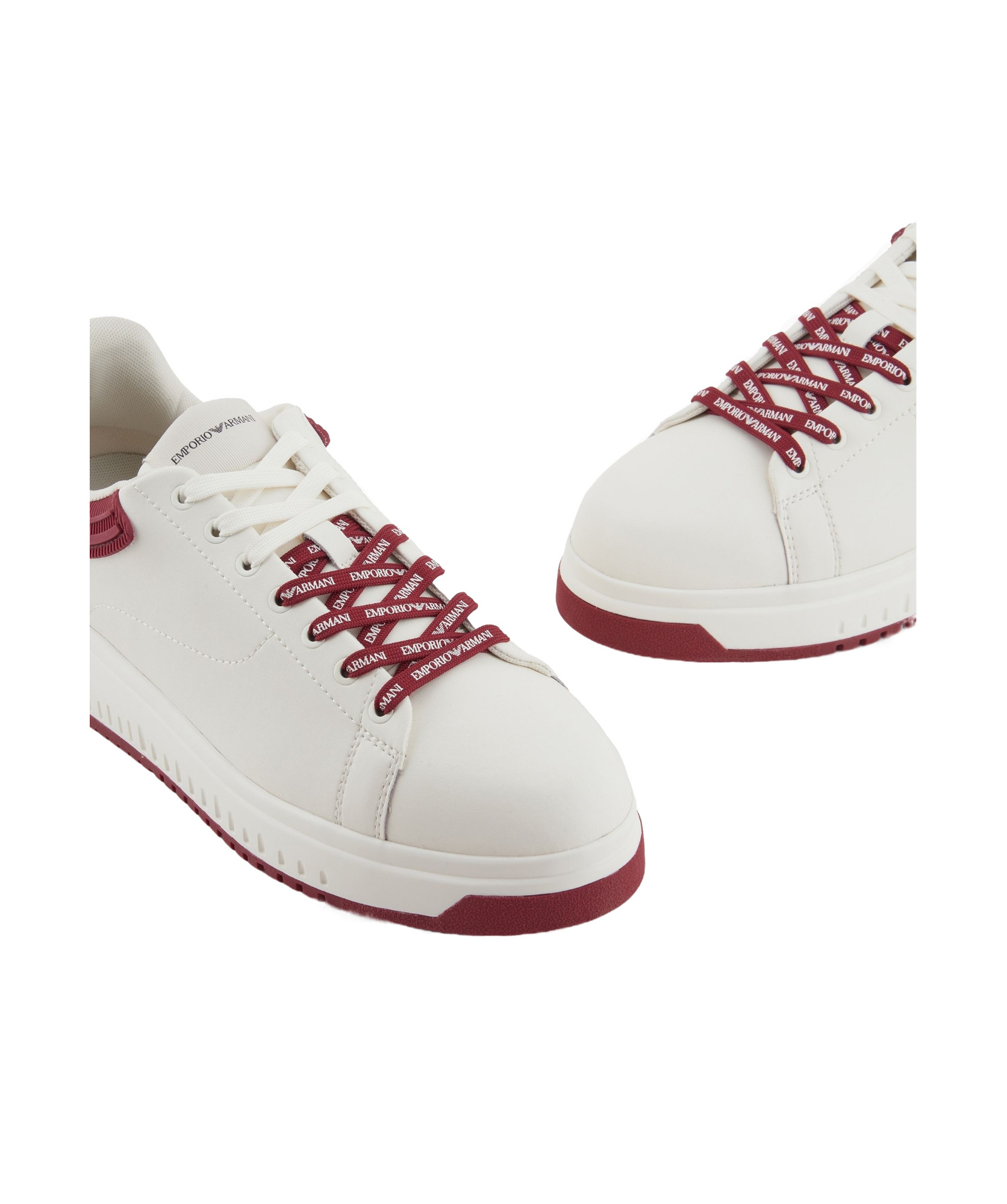 Emporio Armani Strap-up Sports And Casual Shoes In White