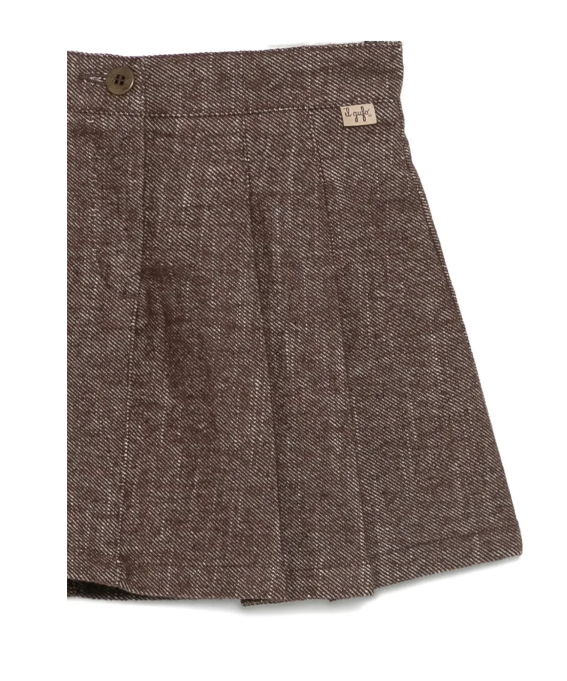 Il Gufo Pleated Mini Skirt In Multi