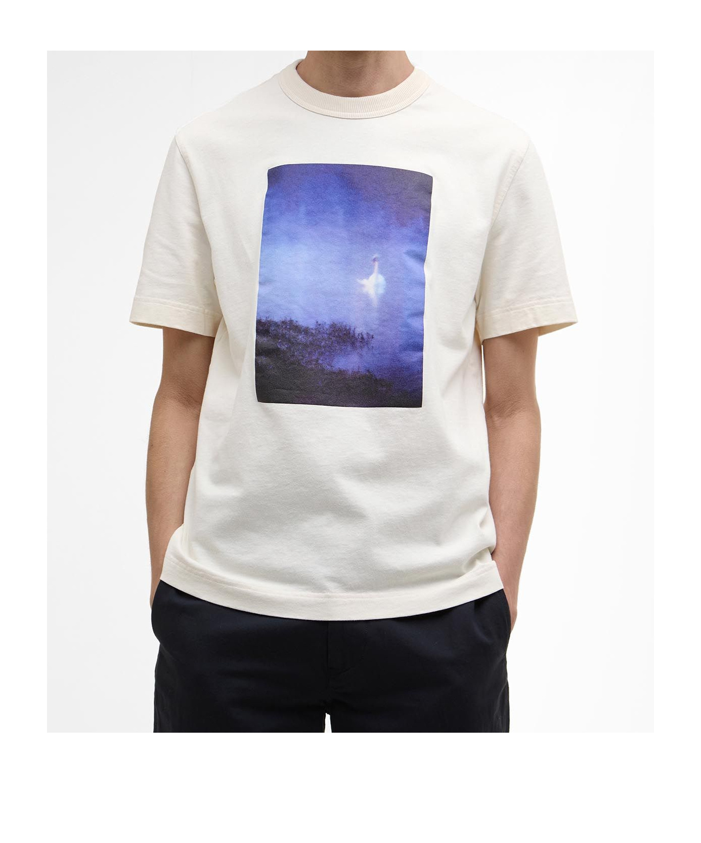 Shop Barbour X Noah Archive T-shirt In White
