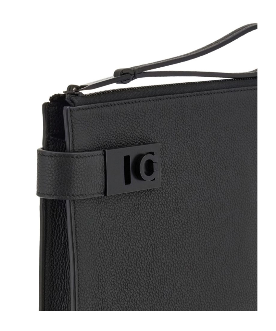 FERRAGAMO BUCKLE CLUTCH 