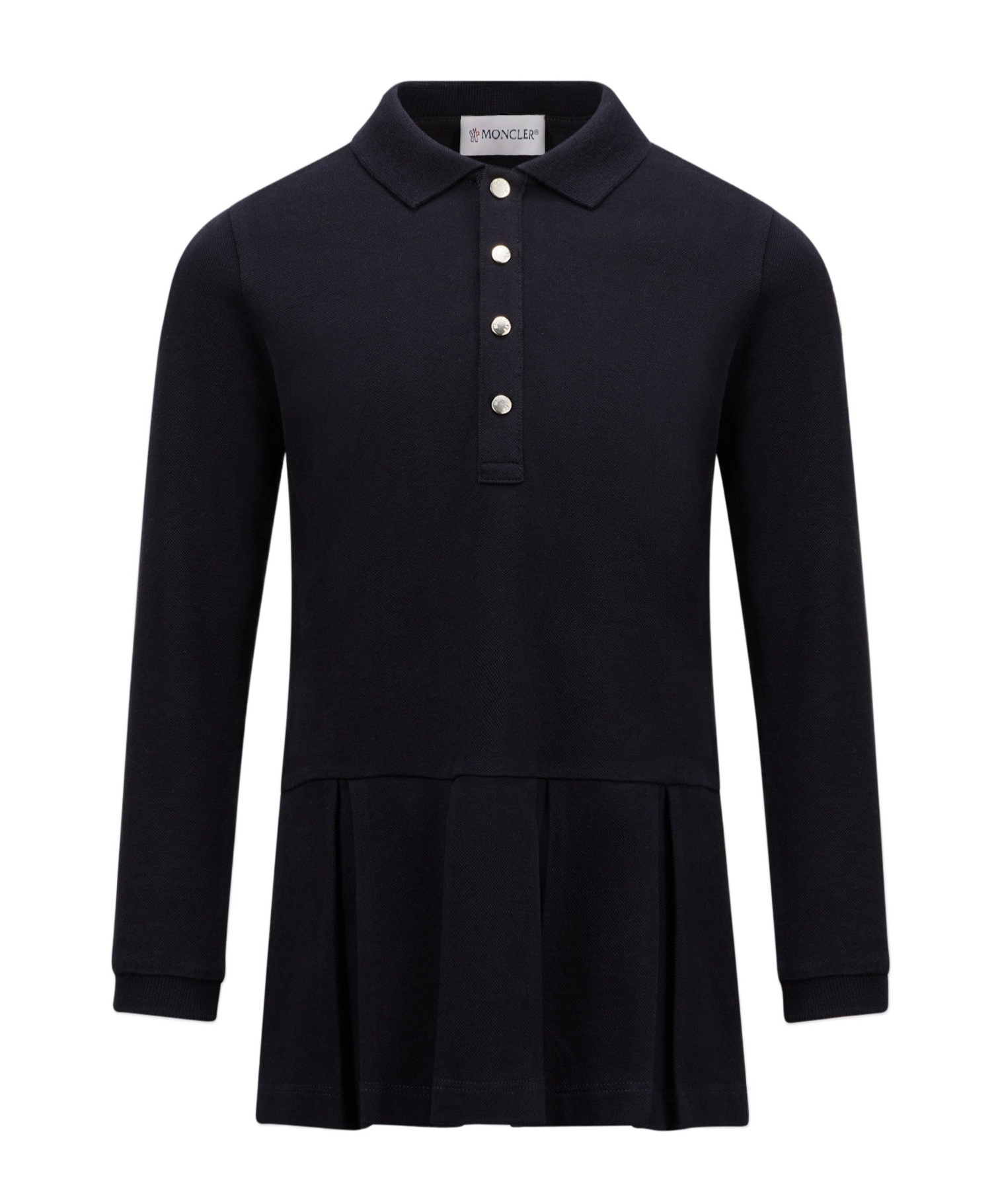Moncler Logo Polo Shirt Dress In Blue
