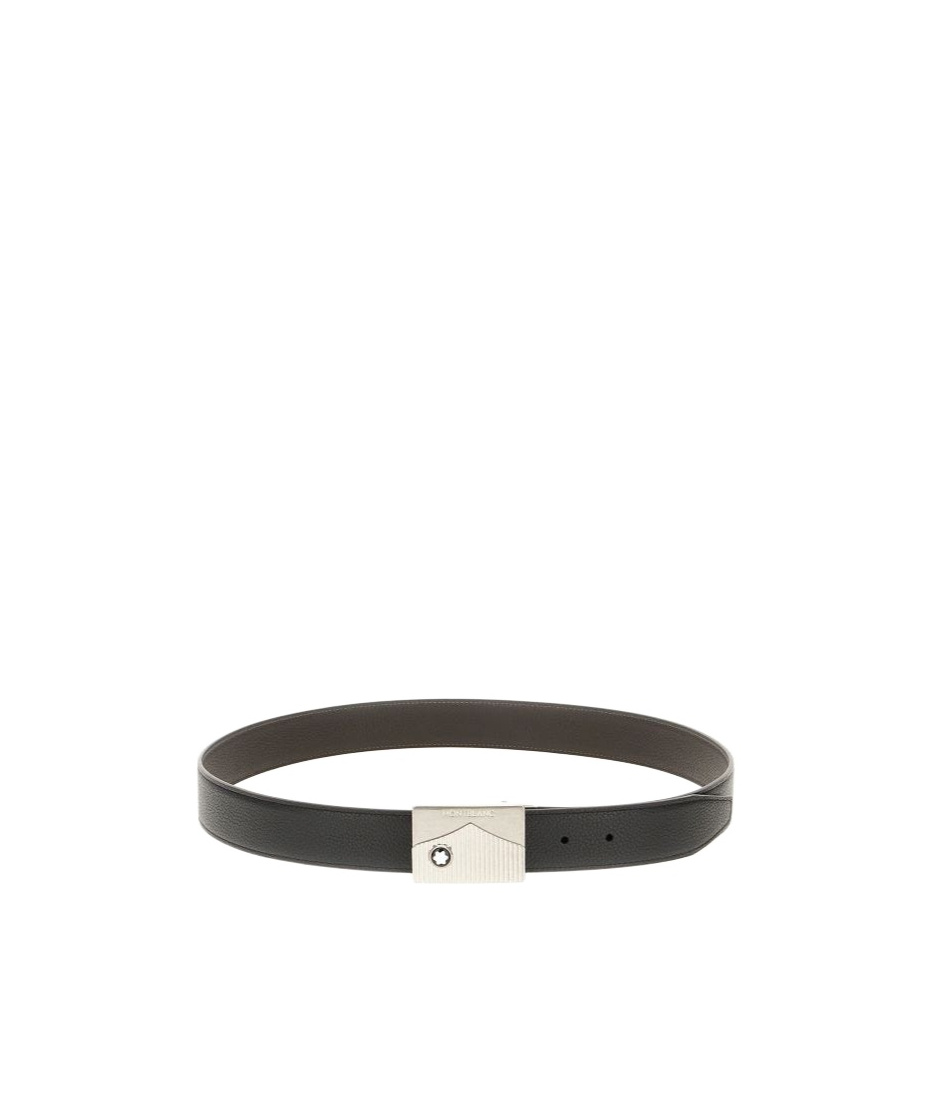 Montblanc Double-sided Belt In Black
