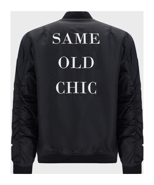 Moschino Quilted Polyamide Bomber Jacket In Black