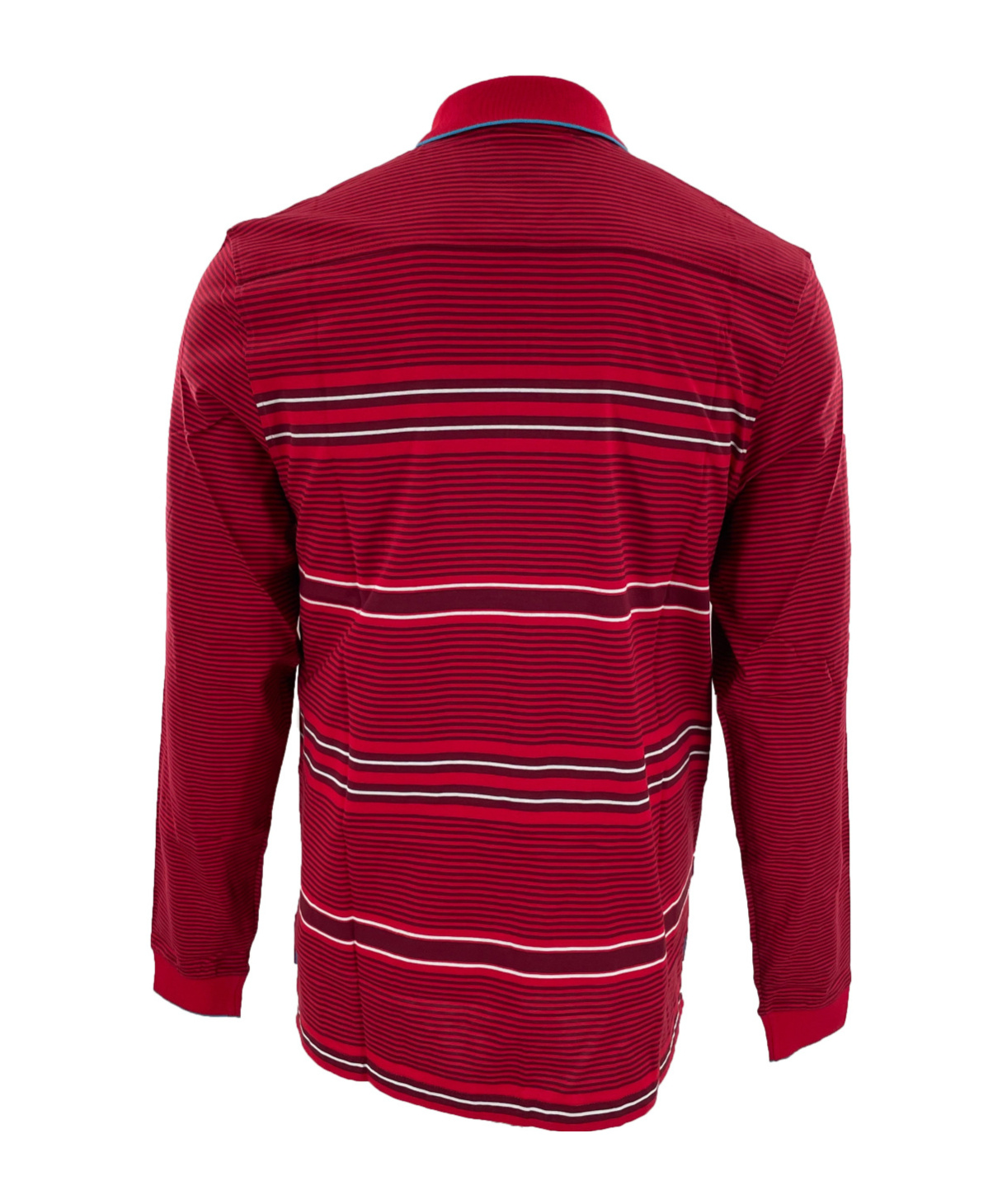 DUNHILL STRIPED LONG-SLEEVED POLO SHIRT