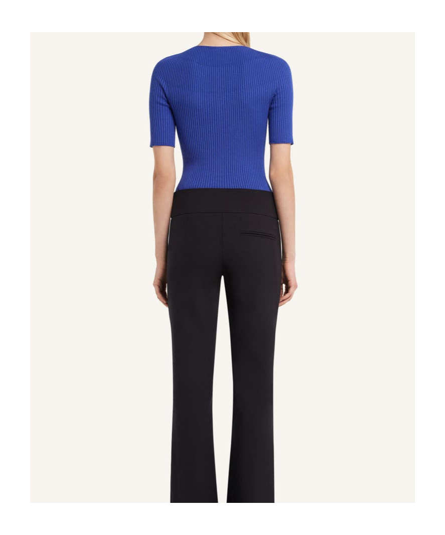 Courrèges Solar Light Rib Sweater In Sapphire