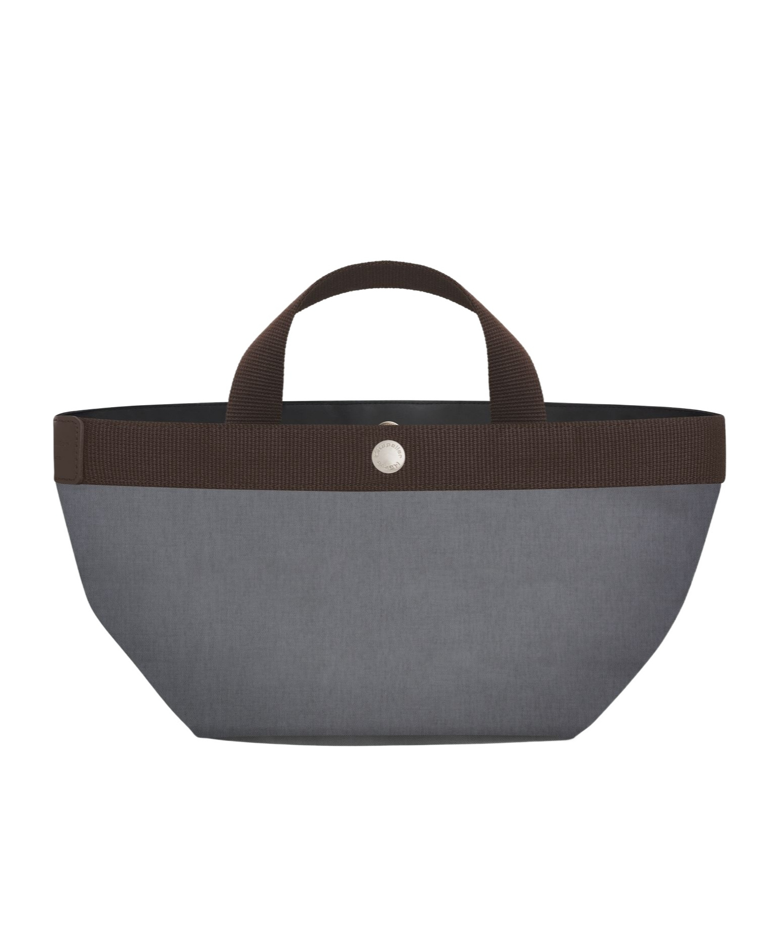 Shop Herve Chapelier Snap Handbag In Gray