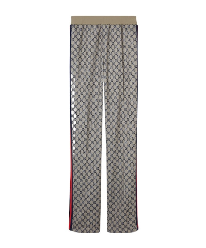 Gucci Plain Jersey Jogging Pants In Gray