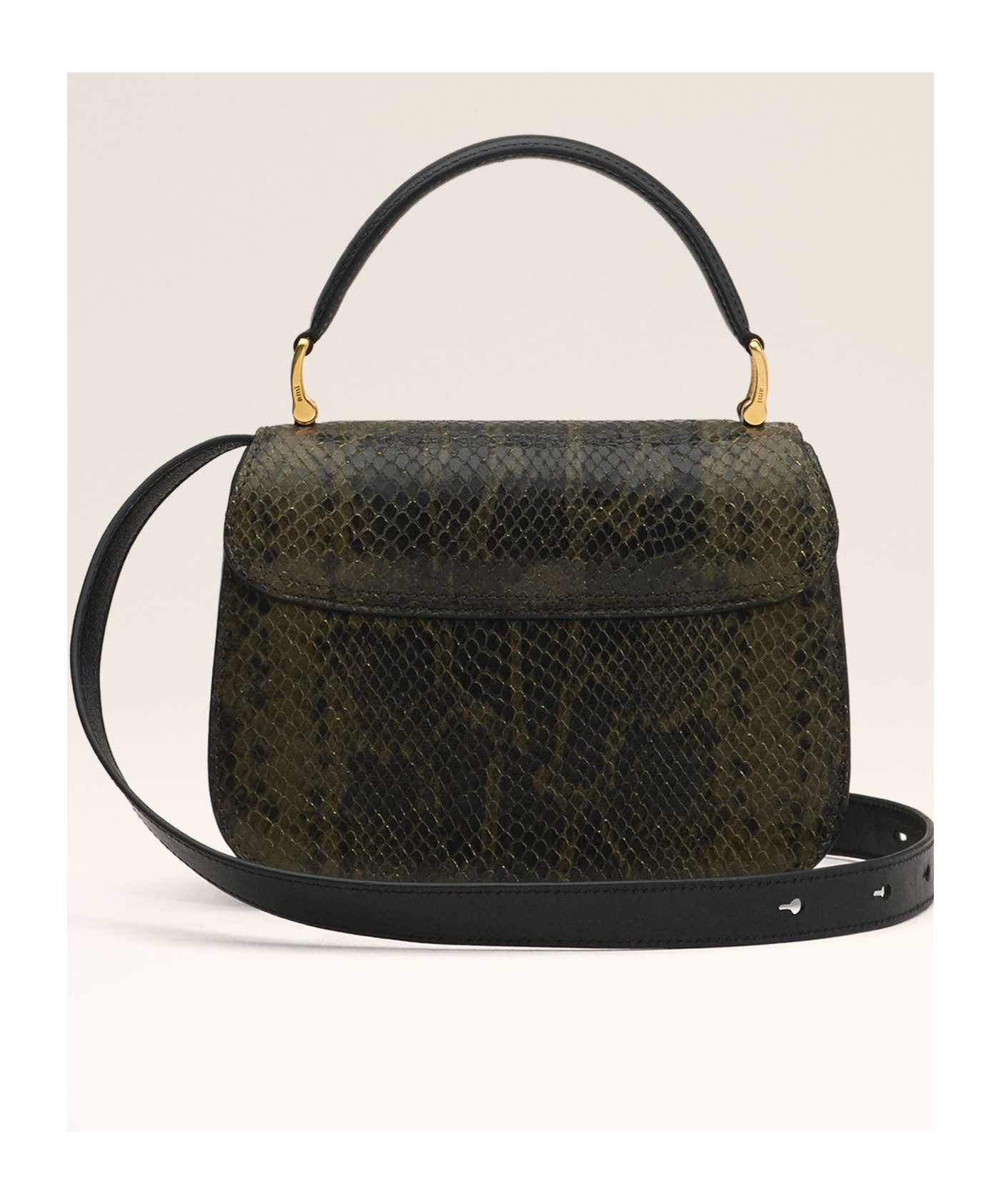 Shop Ami Alexandre Mattiussi Logo Shoulder Bag In Black