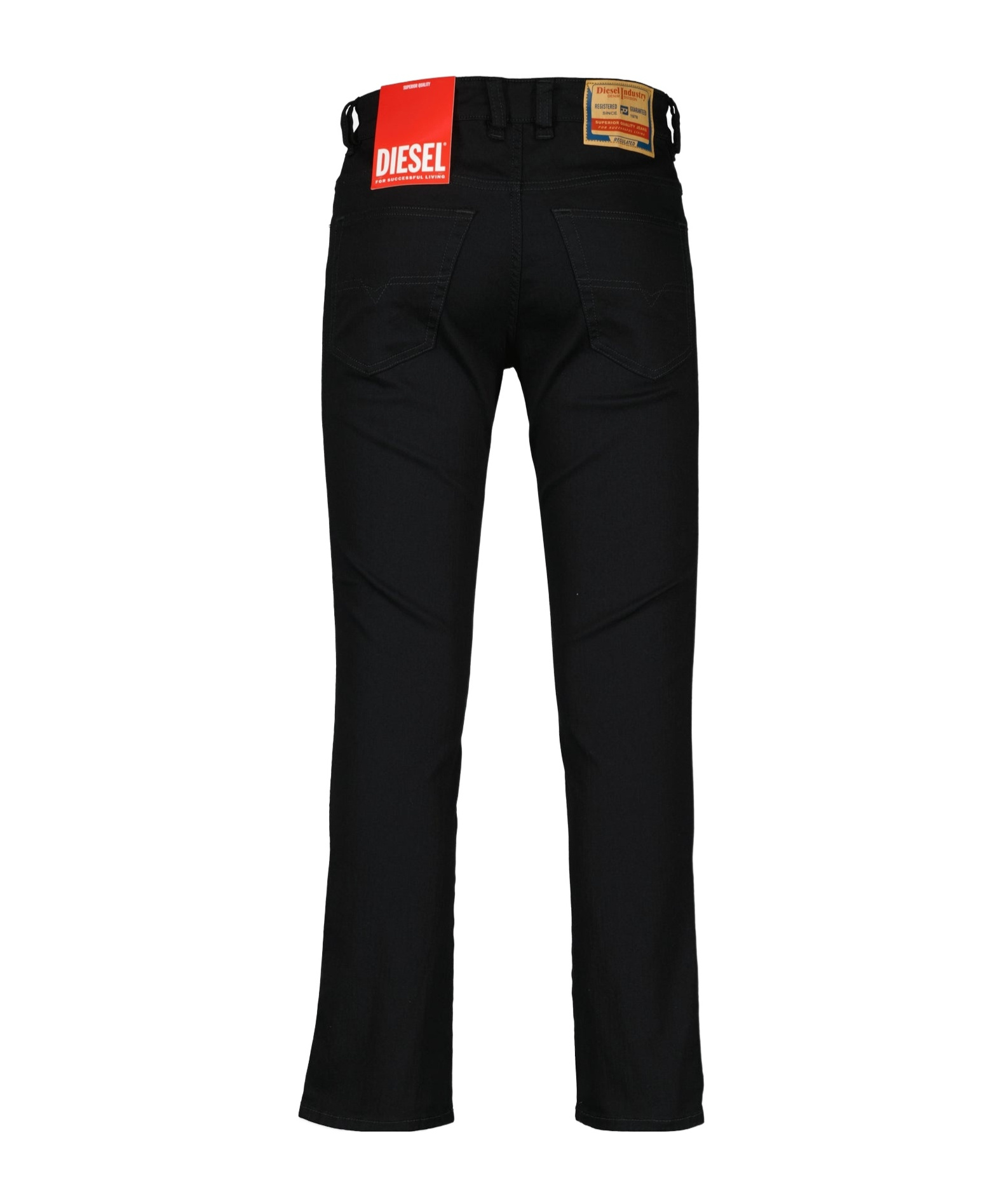 Diesel Jeans With Belt Loops In Black