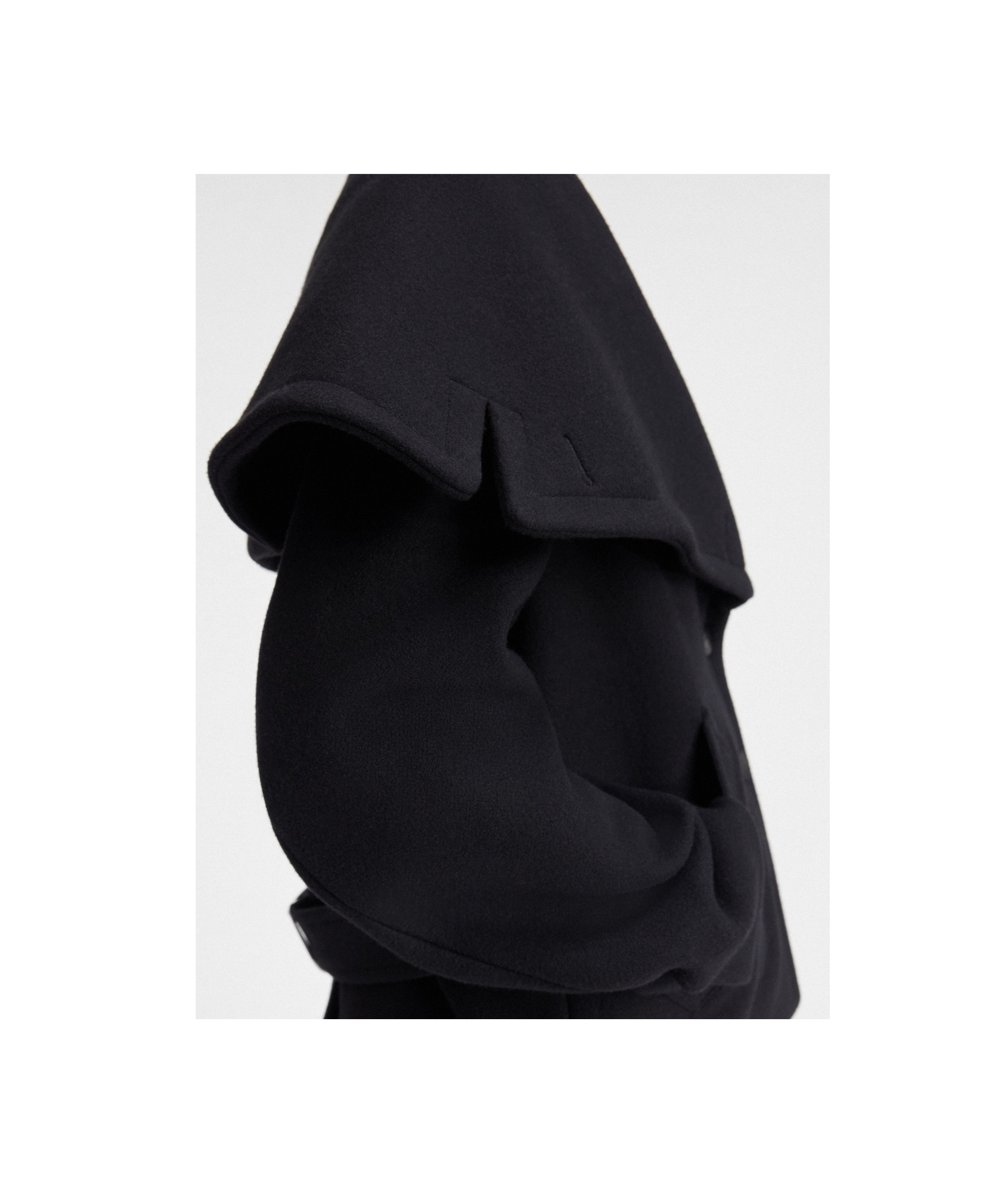 Jacquemus Le Caban Caruso Draped-collar Jacket Women In Black