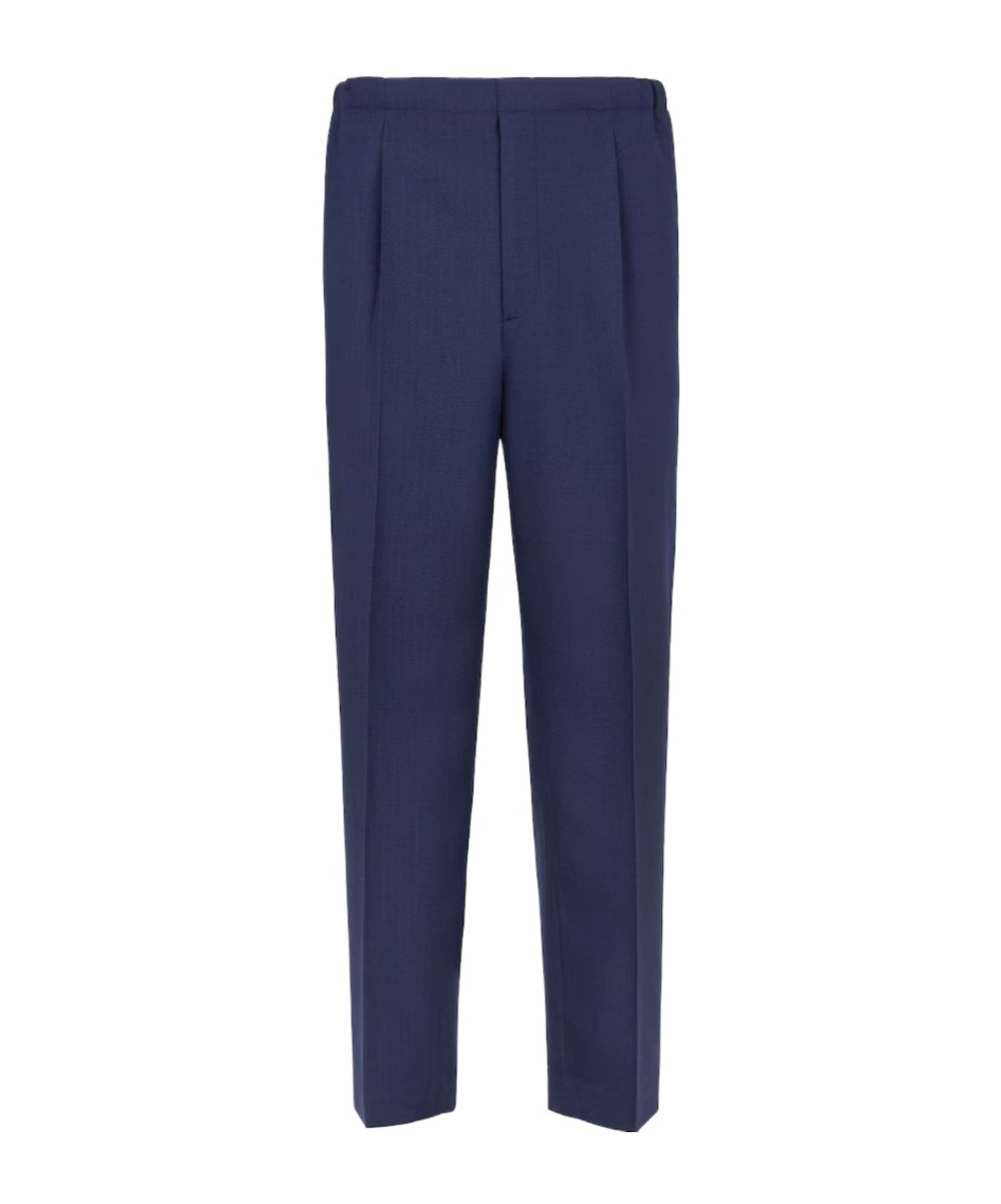 Fendi Straight-leg Tailored Trousers In Blue
