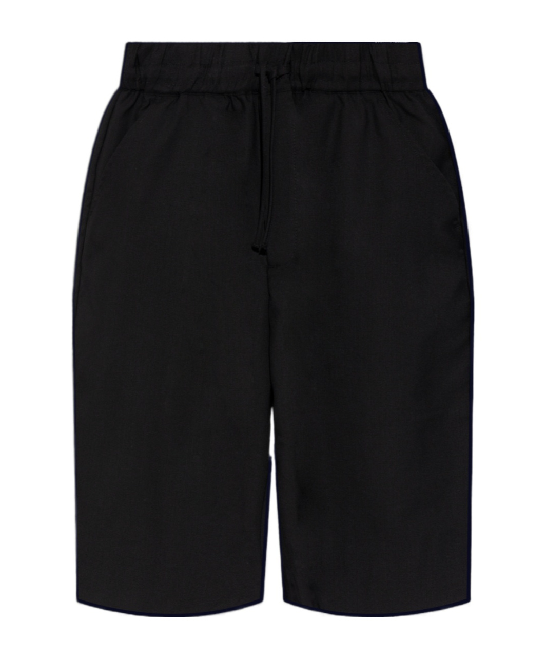 Officine Generale Cotton Bermuda Shorts In Black