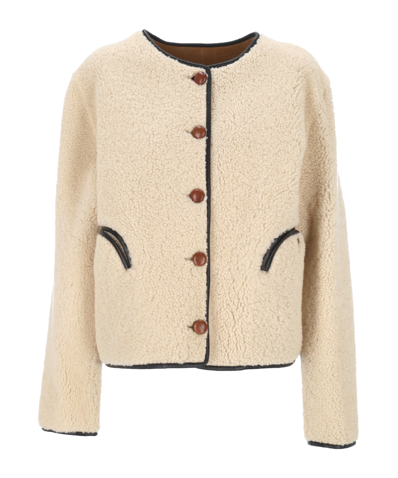 Blazé Milano Blaze Milano Tatoosh Reversible Sheepskin Jacket In Brown
