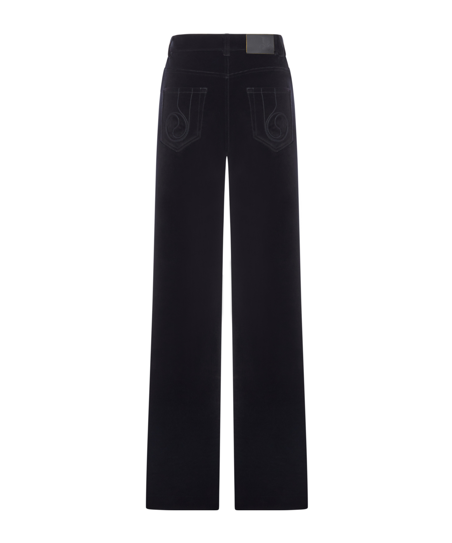 La Doublej Belt Loop Casual Pants In Black