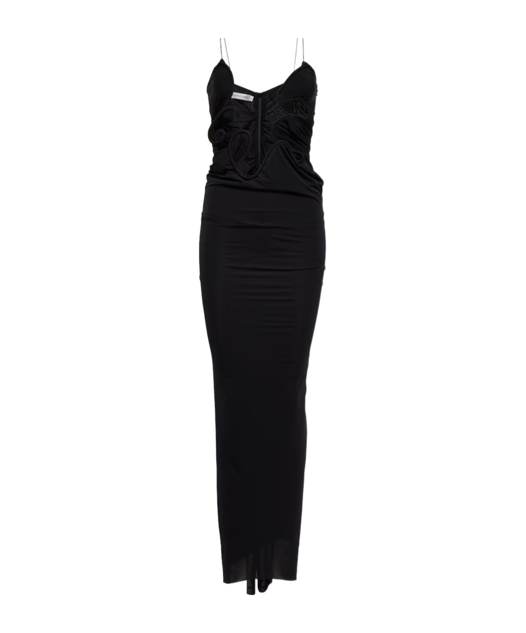 Christopher Esber Molded Venus Jersey Maxi Dress In Black