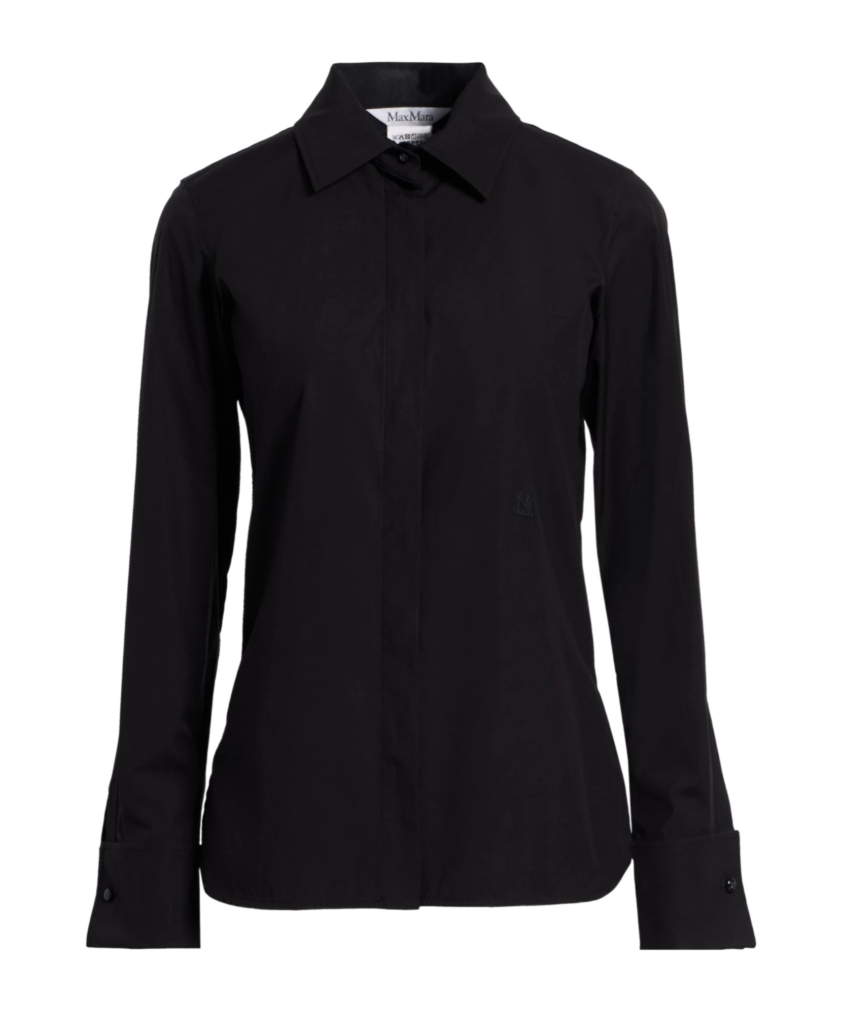 Max Mara Solid Colour Shirts  Blouses In Black
