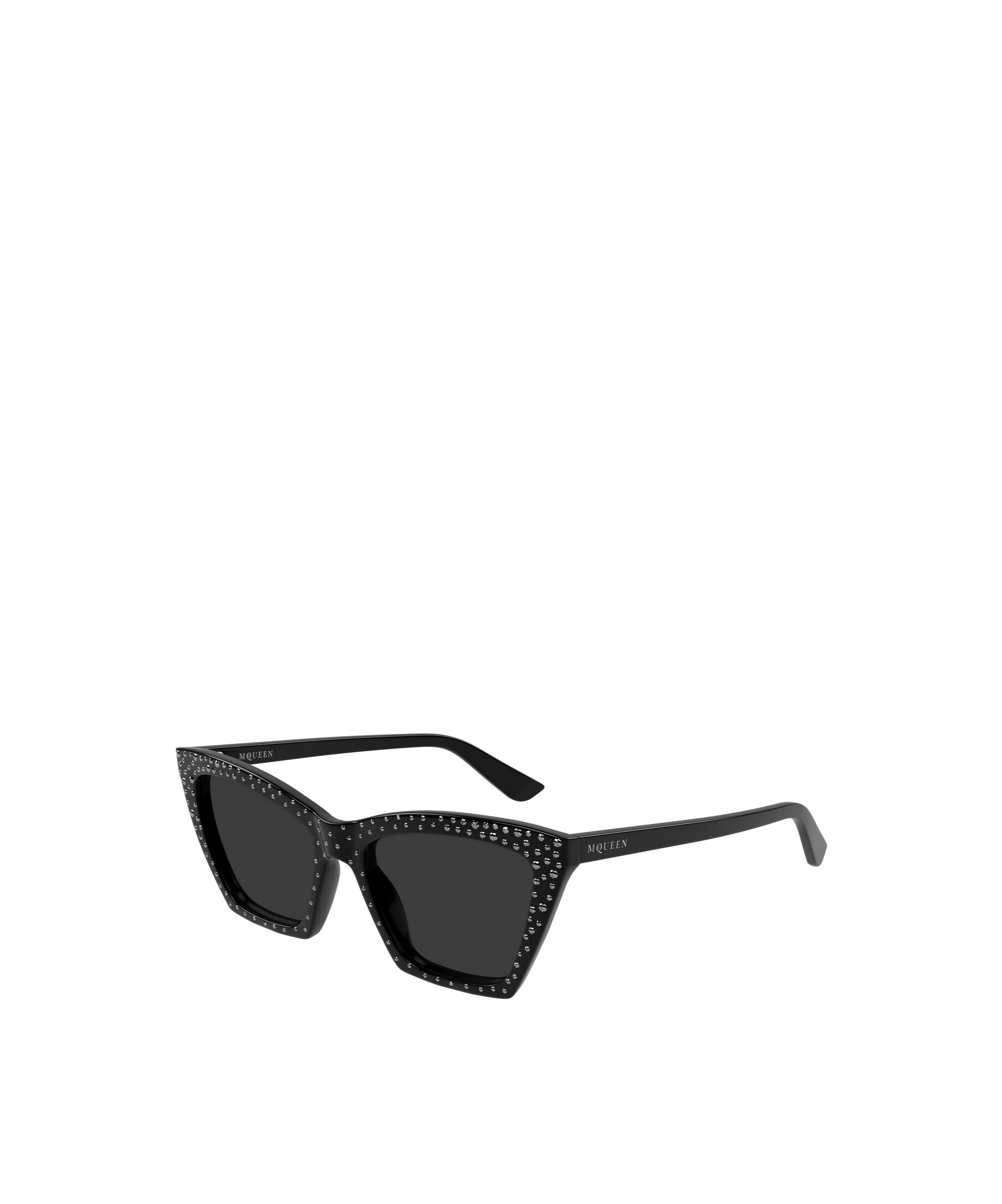 Alexander Mcqueen Eyewear Cat-eye Frame Studded Sunglasses In Black