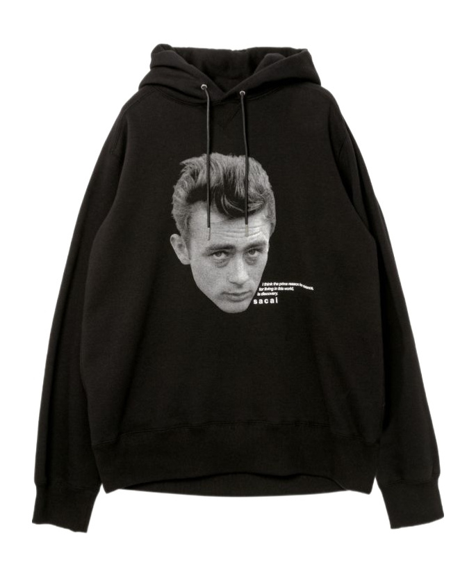 Sacai James Dean Hoodie In Black