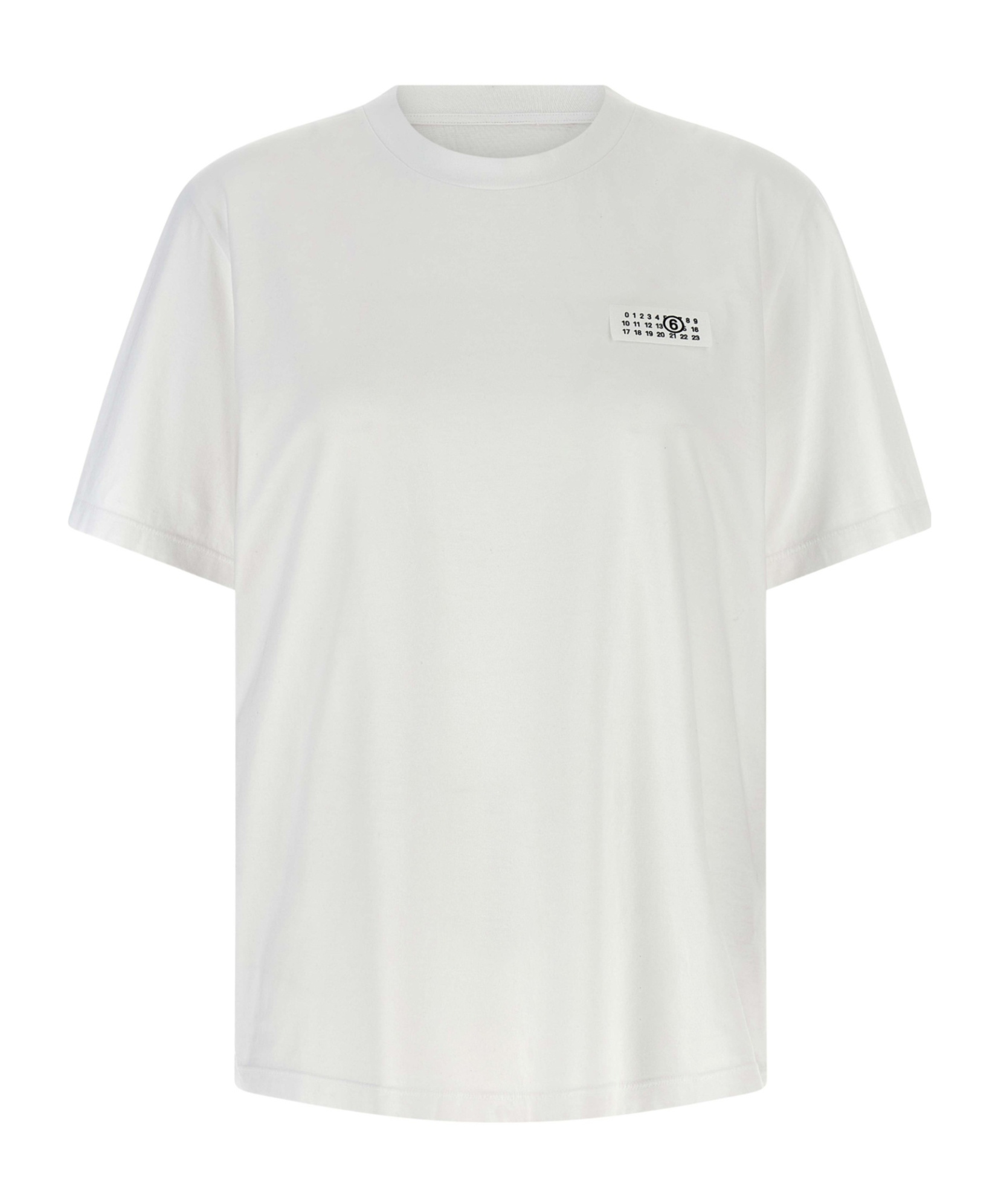 Mm6 Maison Margiela Mm6 By Maison Margiela Numeric Signature T-shirt In White