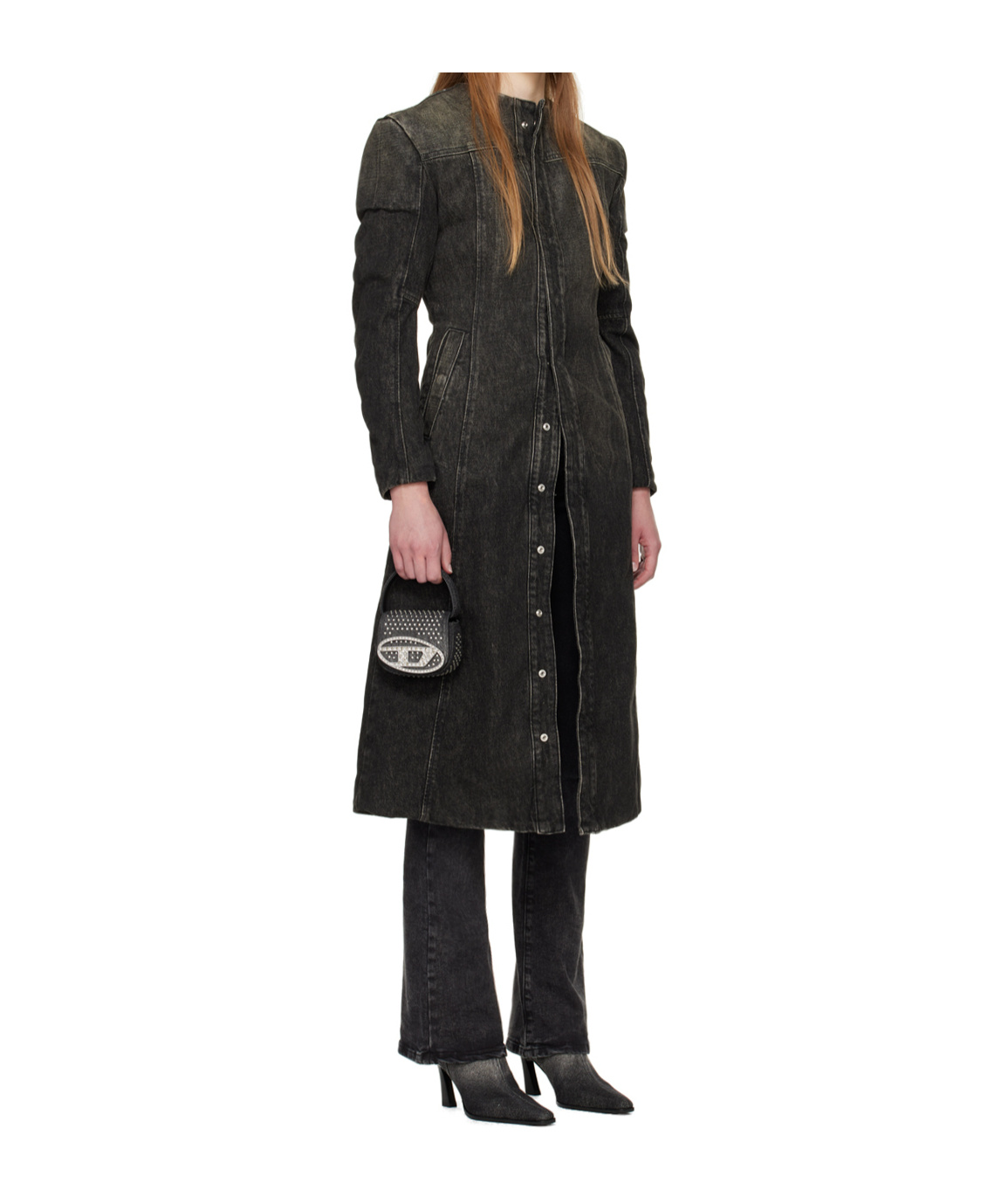 Diesel De-sy-s Denim Coat In Black