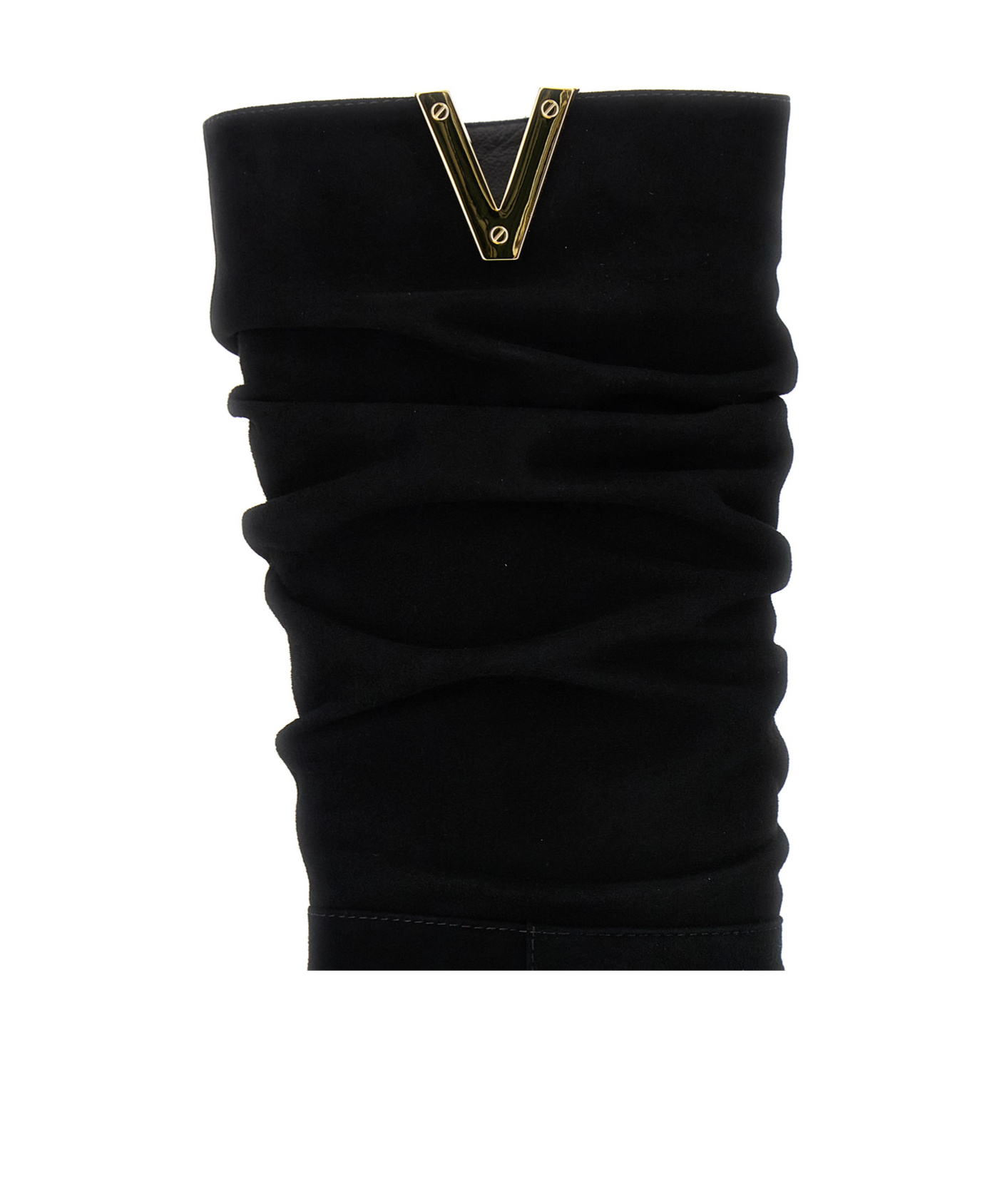 Via Roma 15 Pointed Short Boots In Black
