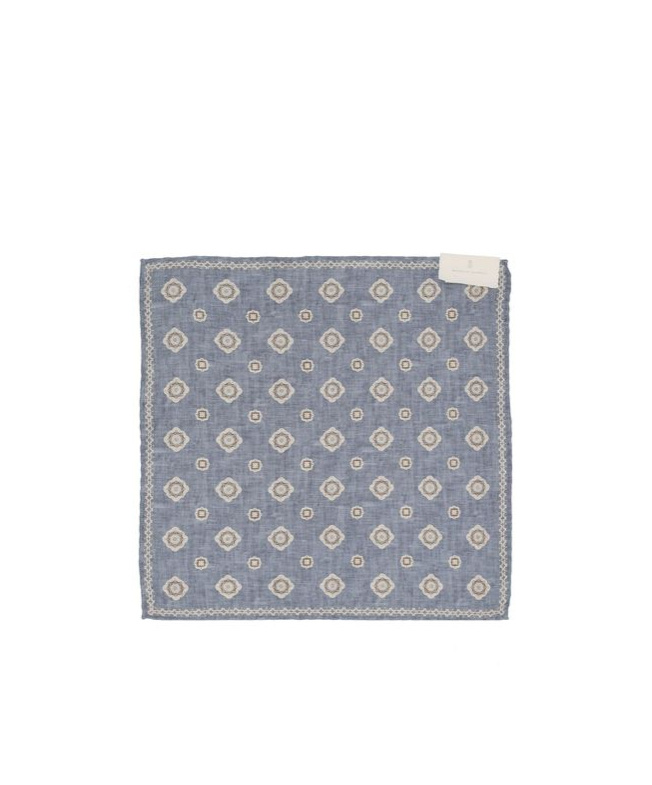 Brunello Cucinelli Floral Patterned Scarf In Gray