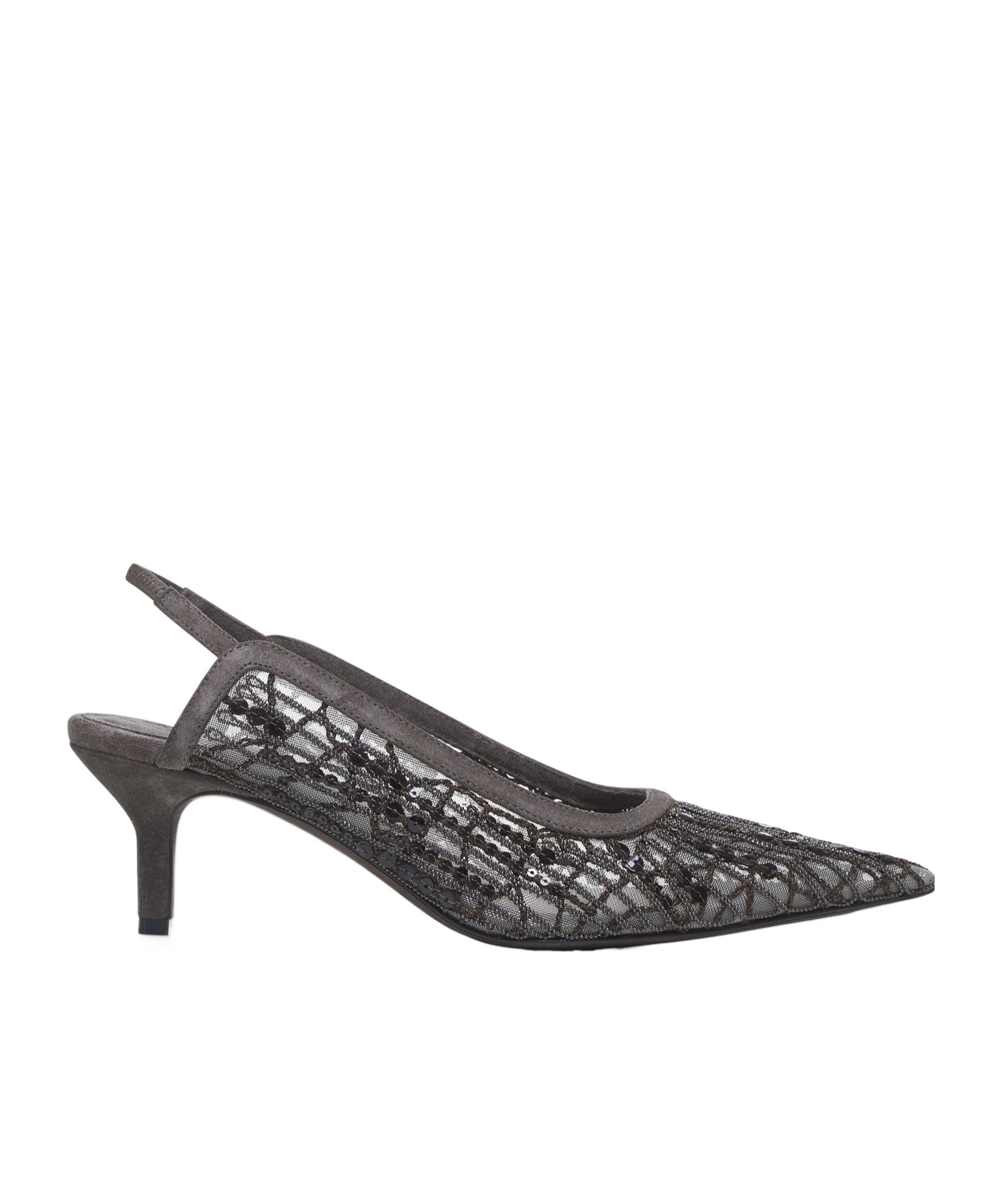 Brunello Cucinelli Pointed High-heeled Sandals In Black
