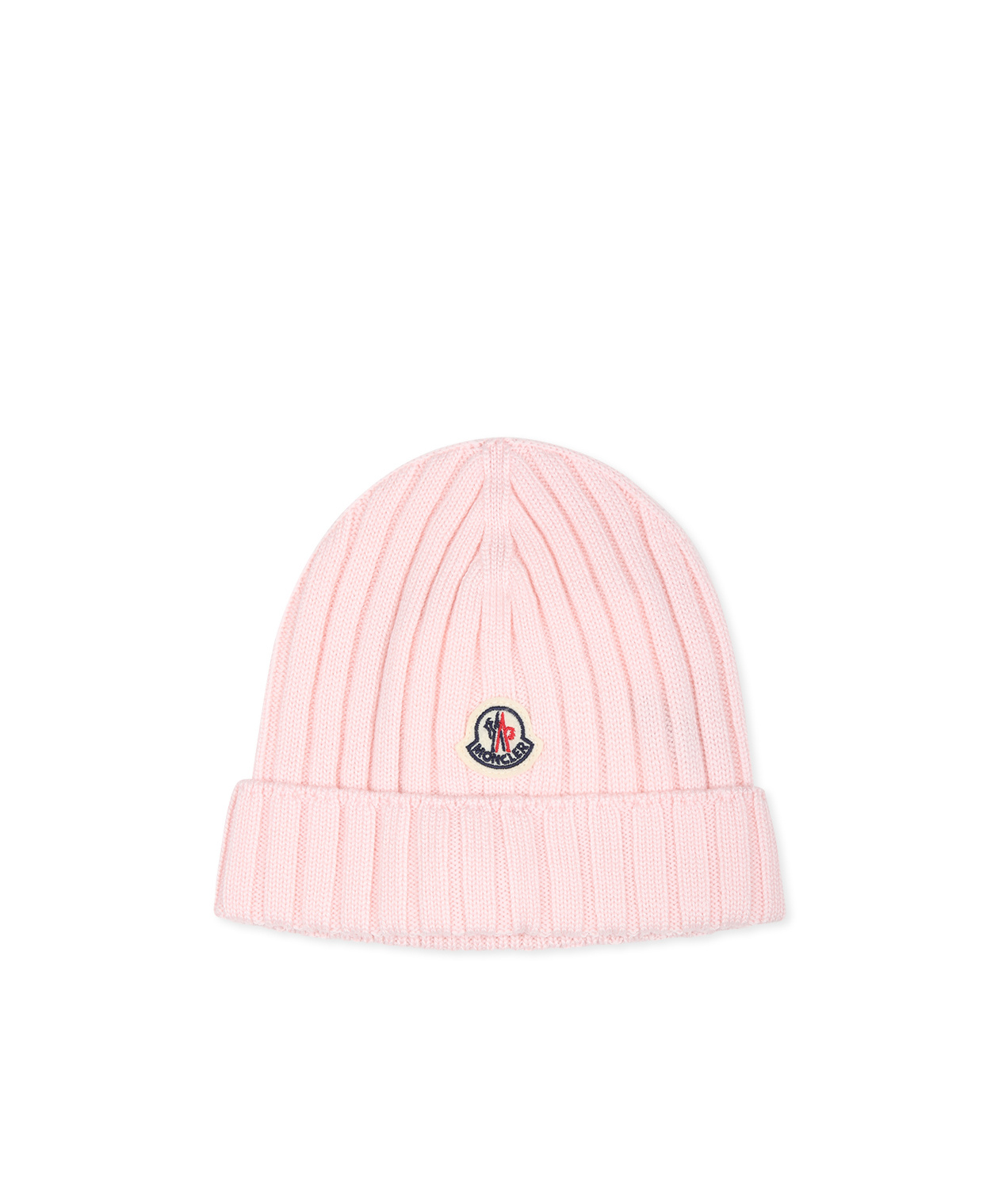 Moncler Wool Beanie In Pink