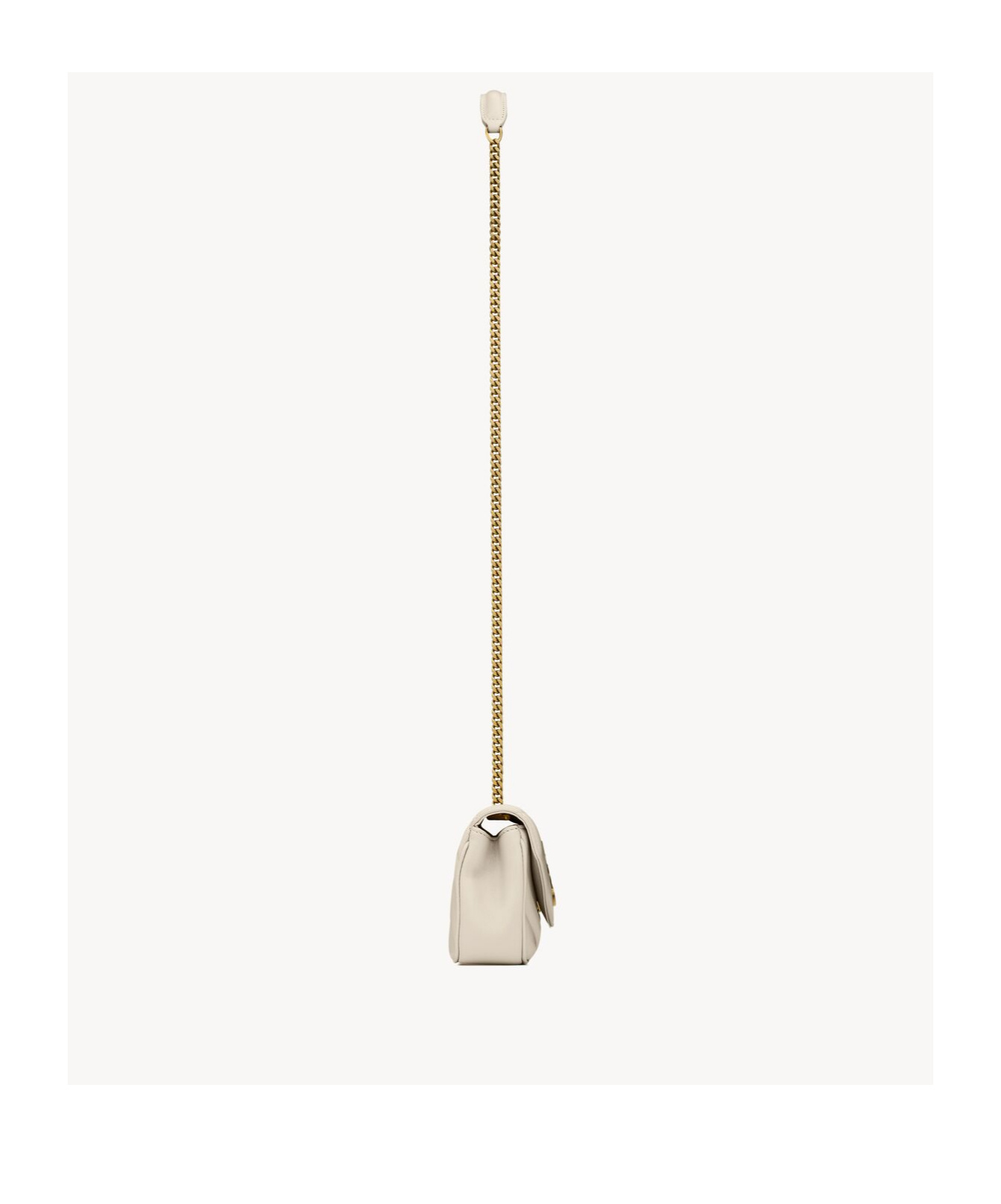 Saint Laurent Loulou Mini In Lambskin In Retro White