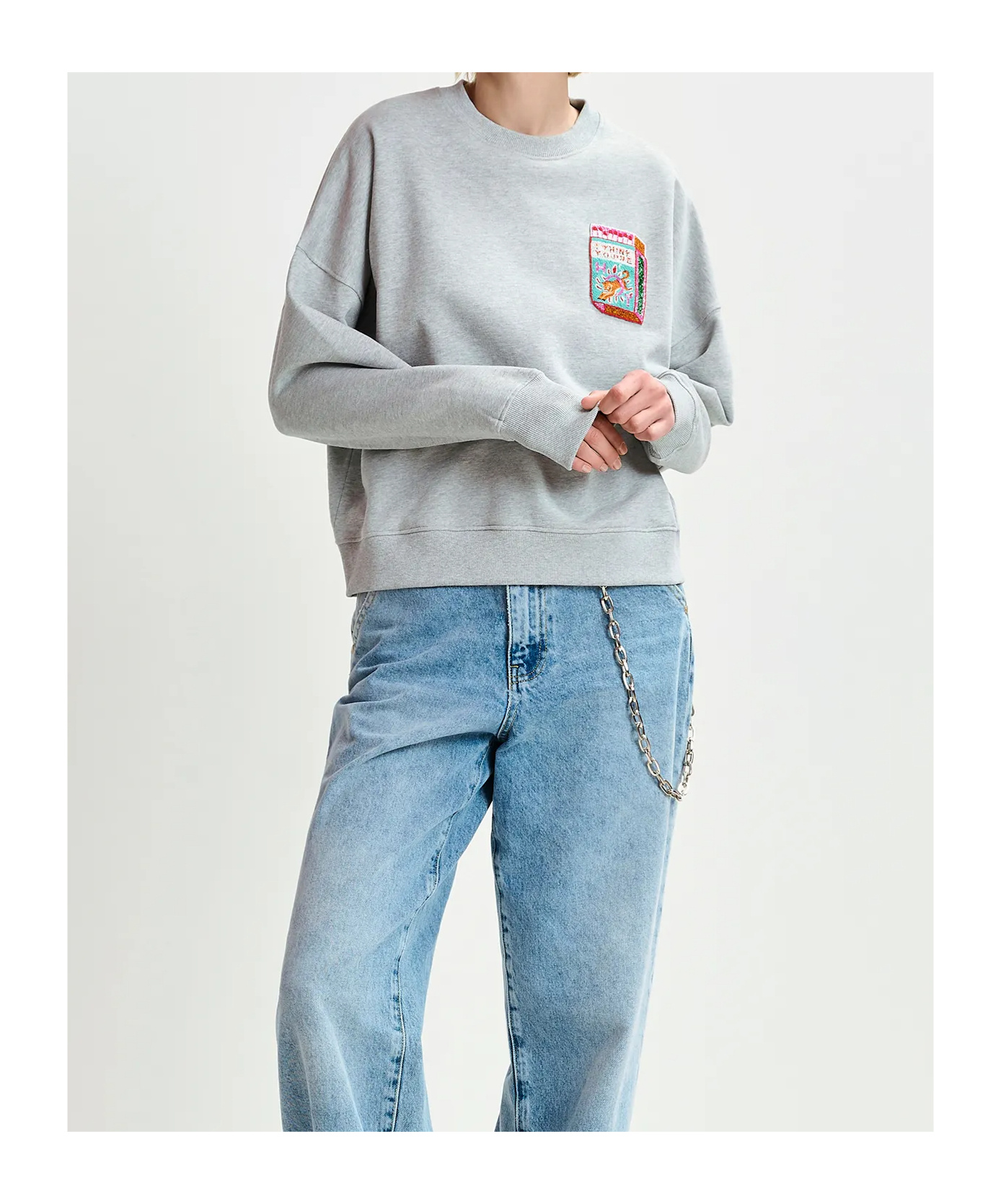 Essentiel Antwerp Sweaters In Gray/multicolor