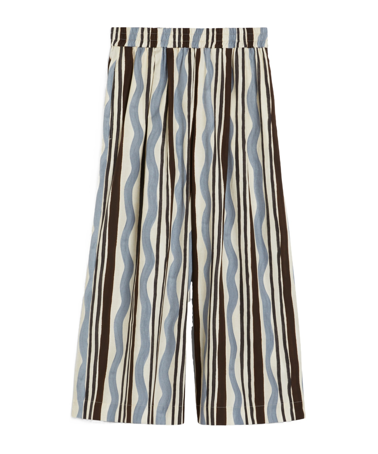 Weekend Max Mara Pantalon En Popeline Imprimée In Multicolor
