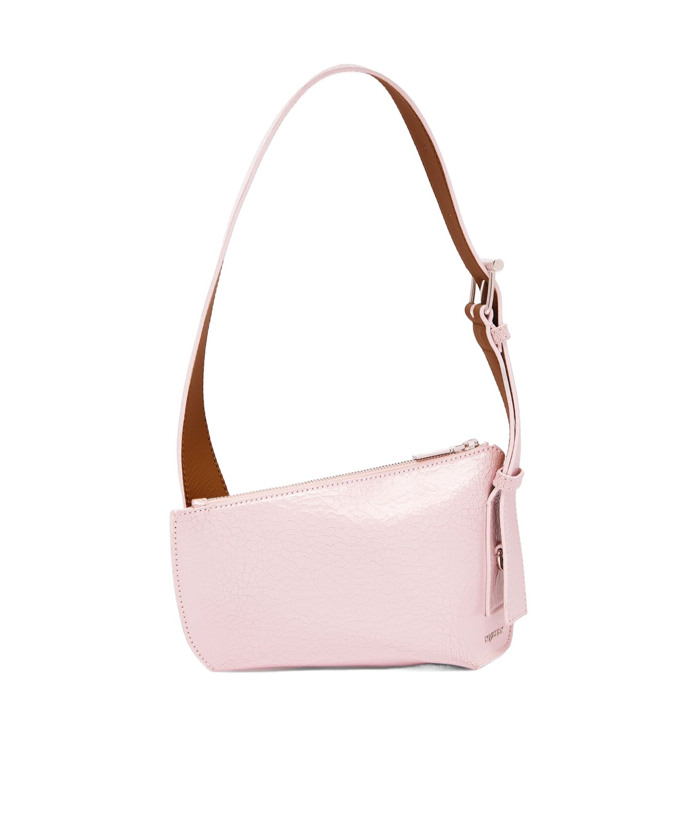 Alexander Mcqueen Pink Leather Sling T-bar Crossbody Bag In Pink