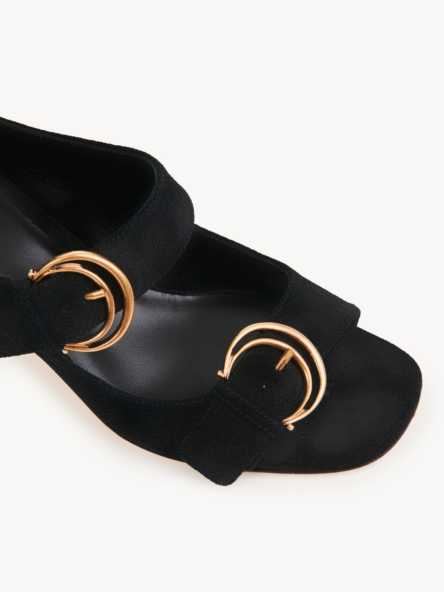 Chloé Woman Sandals Black Size 7 Leather In Black