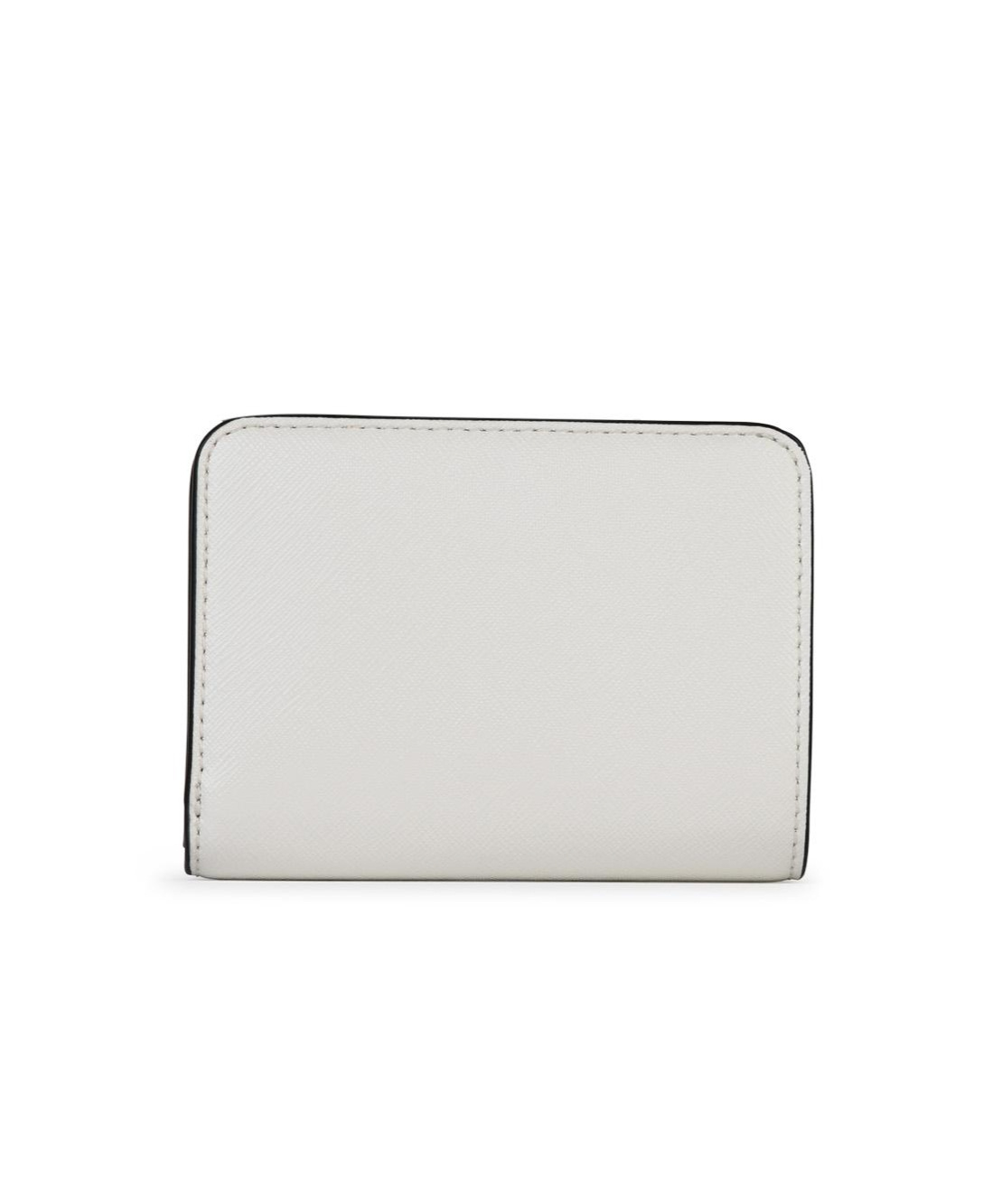 Marc Jacobs White Leather Mini Utility Snapshot Wallet In White