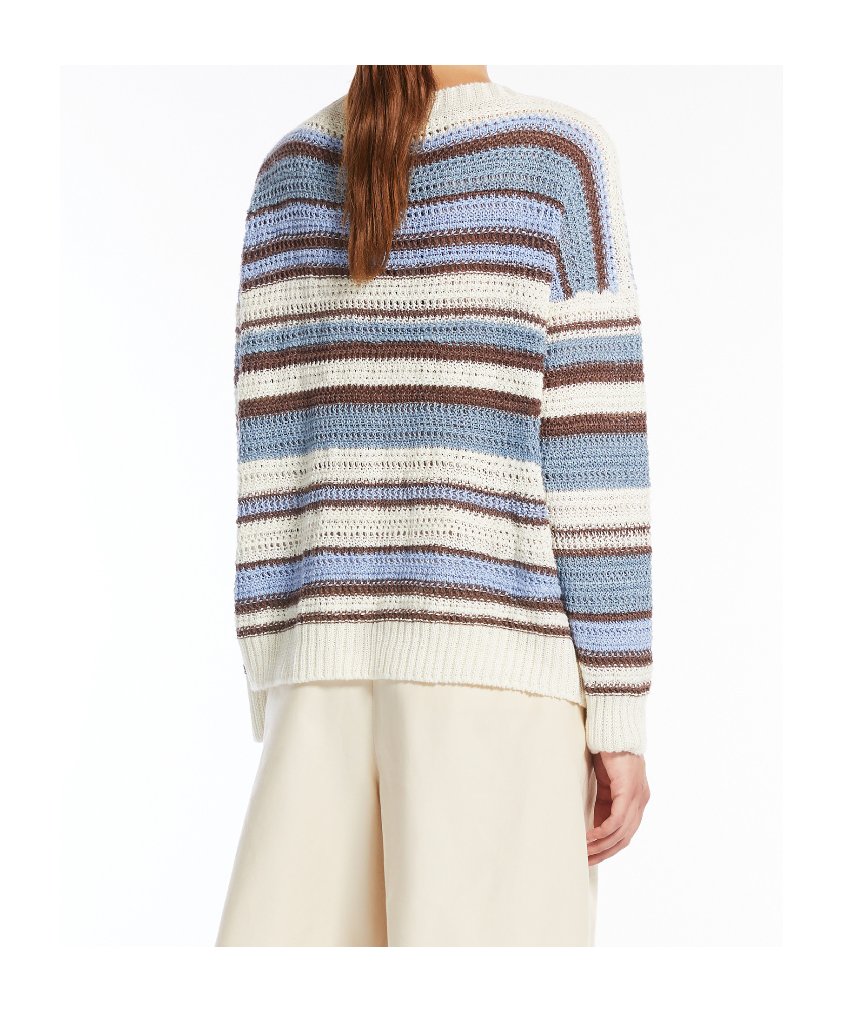 Weekend Max Mara Long Sleeve Sweater In Multicolor