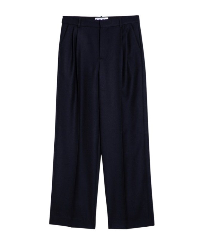 Loewe Pleated Casual Pants In Black