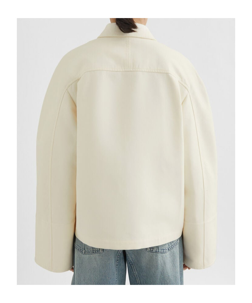 Jil Sander Cotton Jacket In White