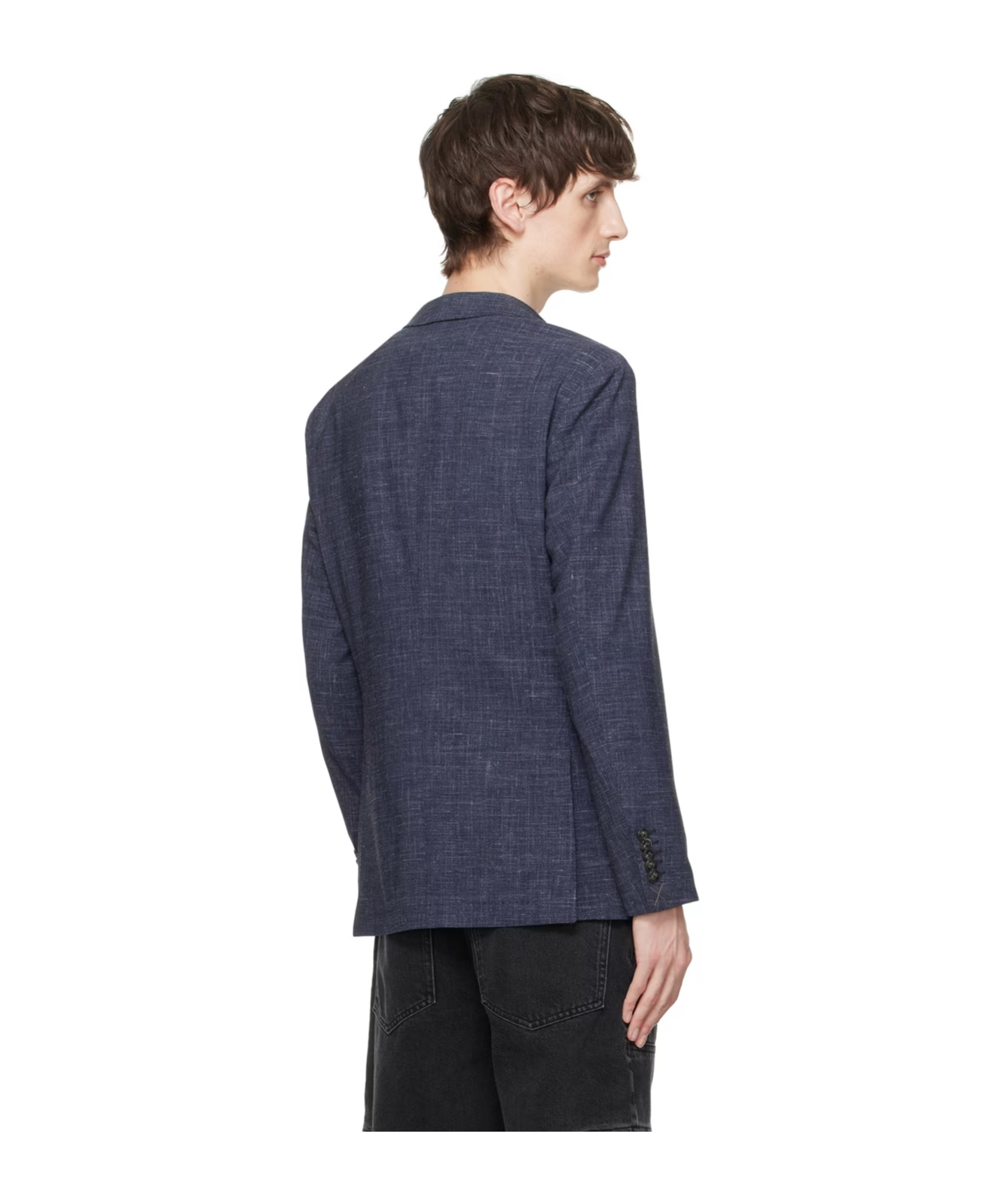 HUGO BOSS FLAT LAPEL BUTTON-DOWN SUIT COAT