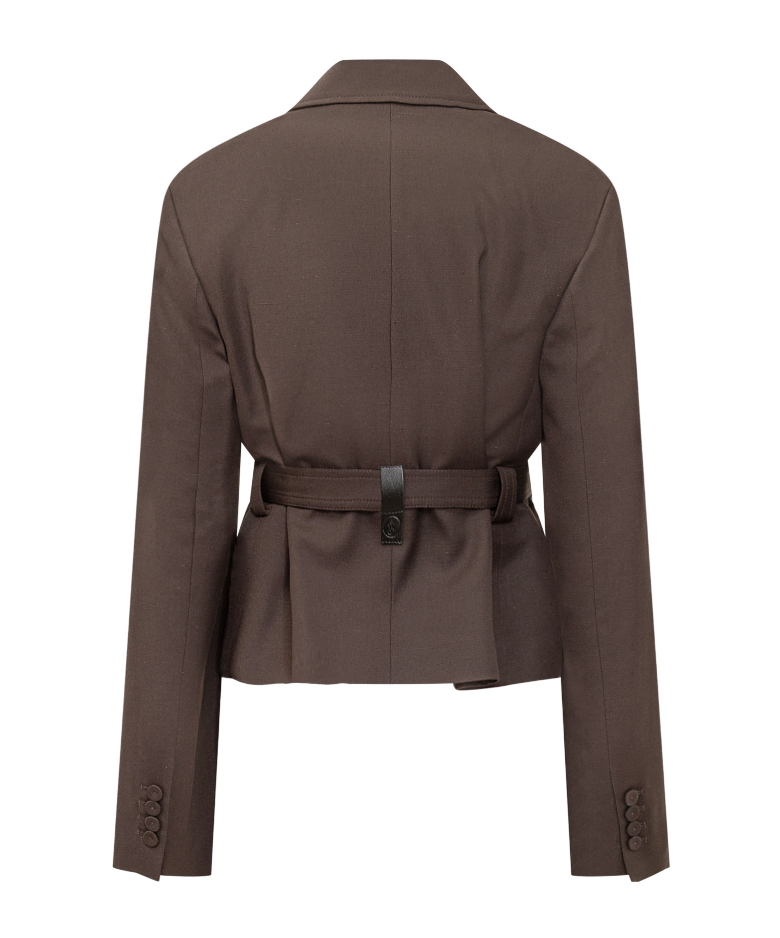 Jw Anderson Belted Pocket Jacket In Brown