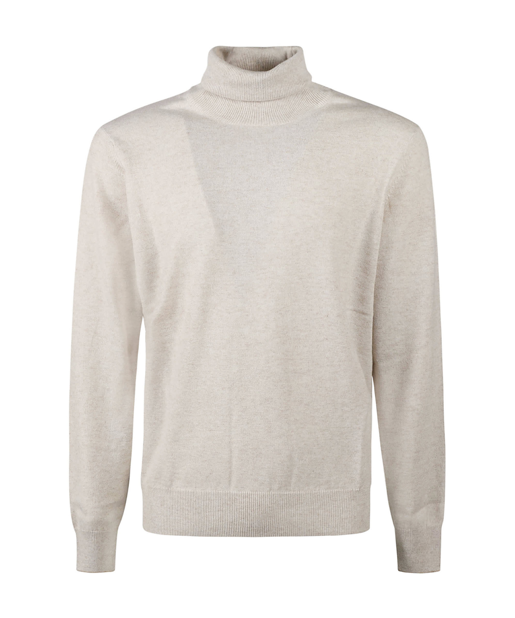 Brunello Cucinelli Men's Luxurious Pure Cashmere Sweater In White
