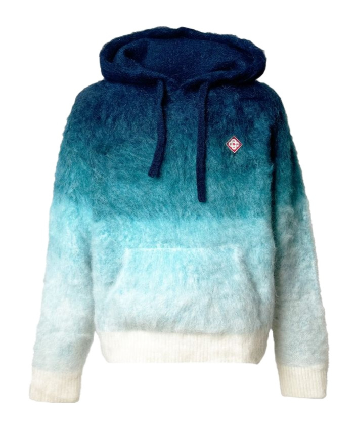 CASABLANCA CASABLANCA GRADIENT EFFECT DRAWSTRING HOODIE